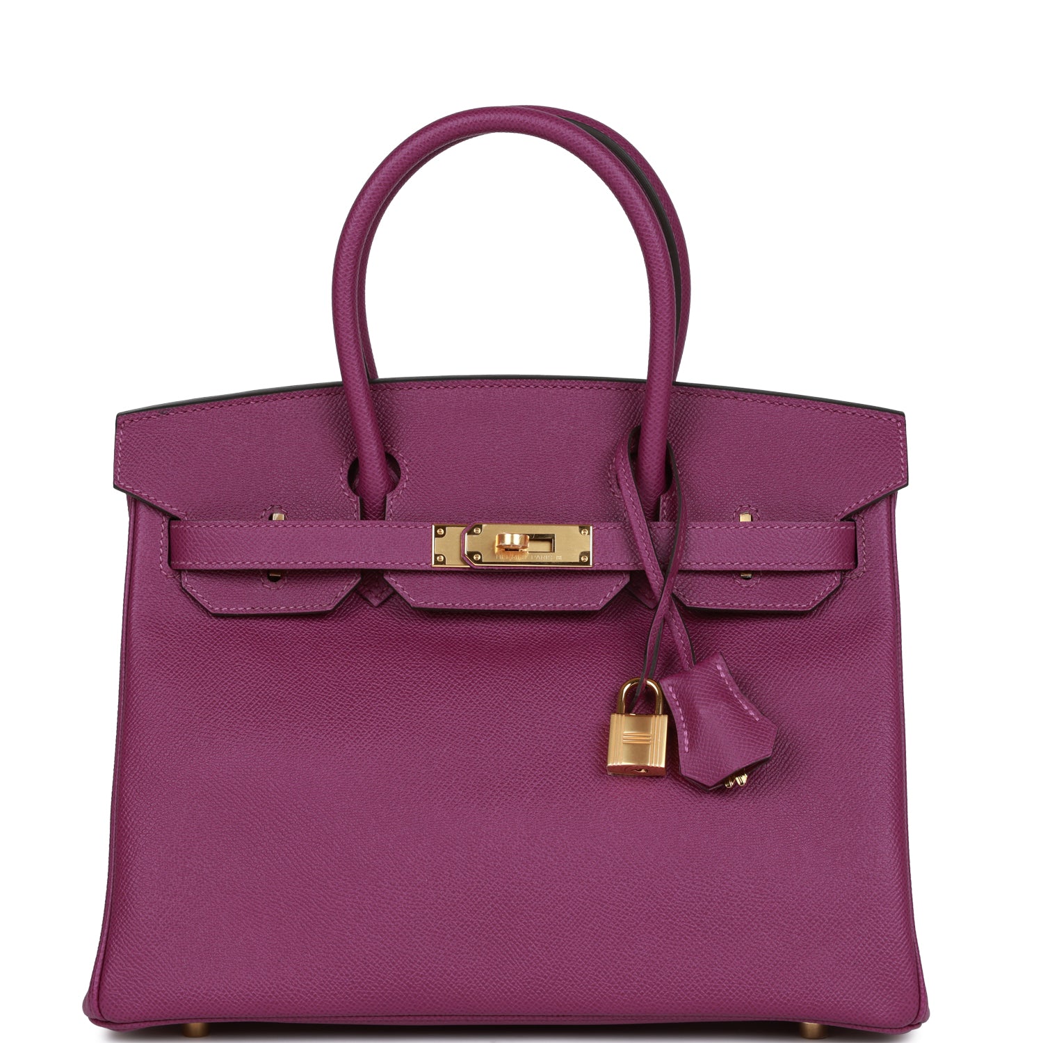 Hermes Birkin Anemone Epsom Hardware Handbag Gold Travel Bag