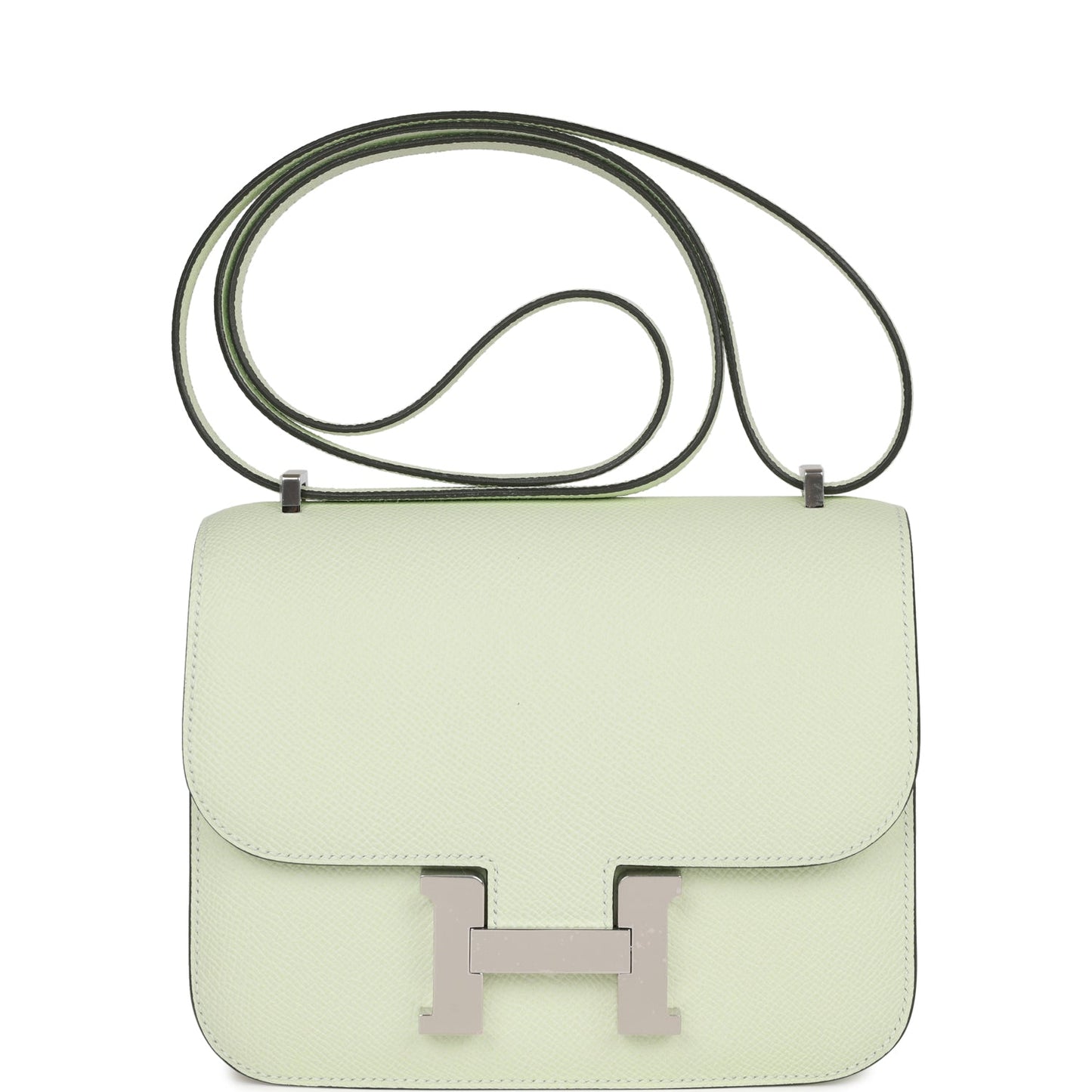Hermes Constance Vert Fizz Epsom Palladium Hardware Handbag Travel Bag