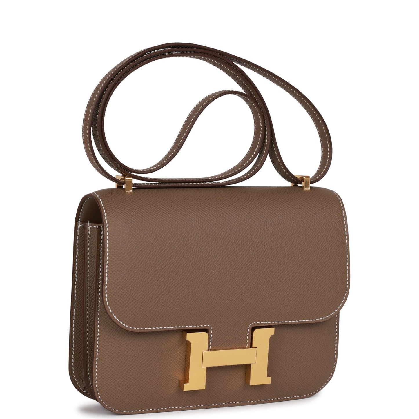 Hermes Constance Etoupe Epsom Hardware Handbag Gold Travel Bag