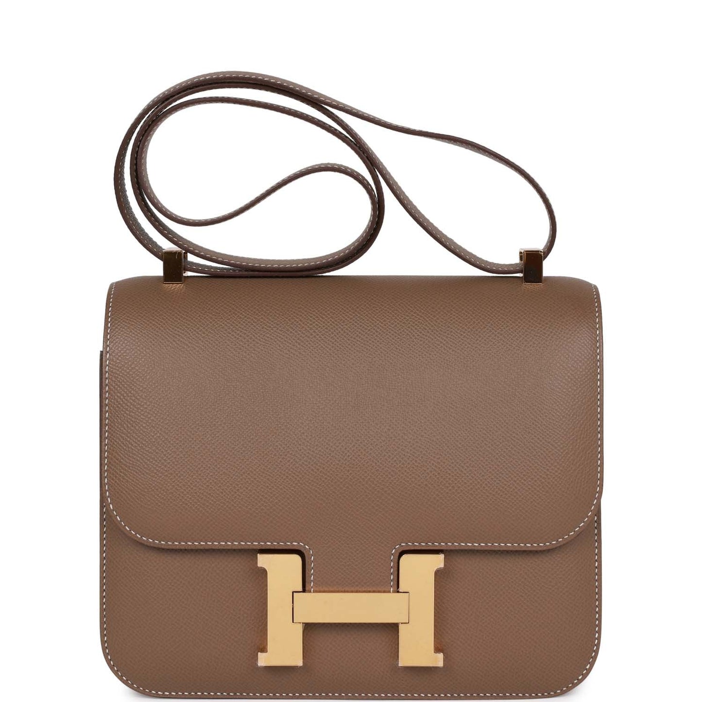 Hermes Constance Etoupe Epsom Hardware Handbag Gold Travel Bag 6