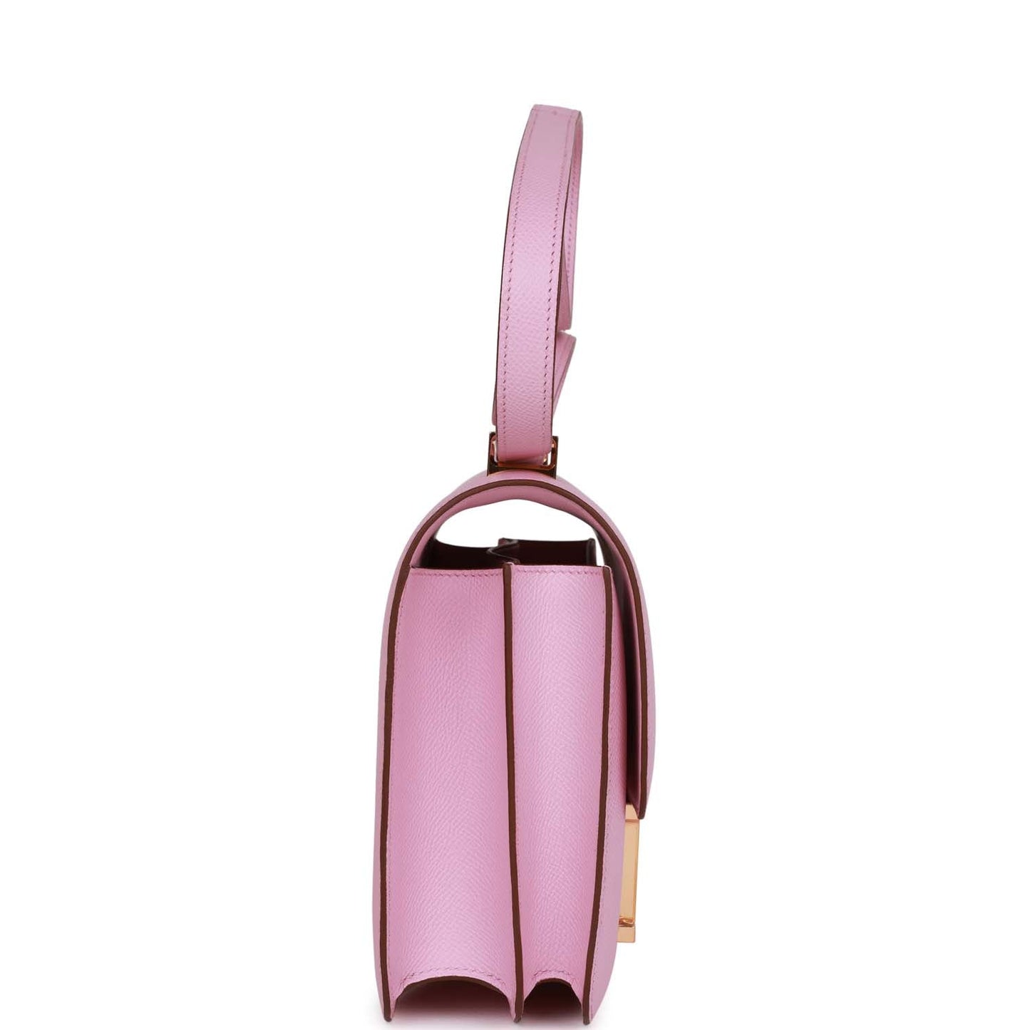 Hermes Constance Mauve Sylvestre Epsom Rose Hardware Handbag Gold Travel Bag