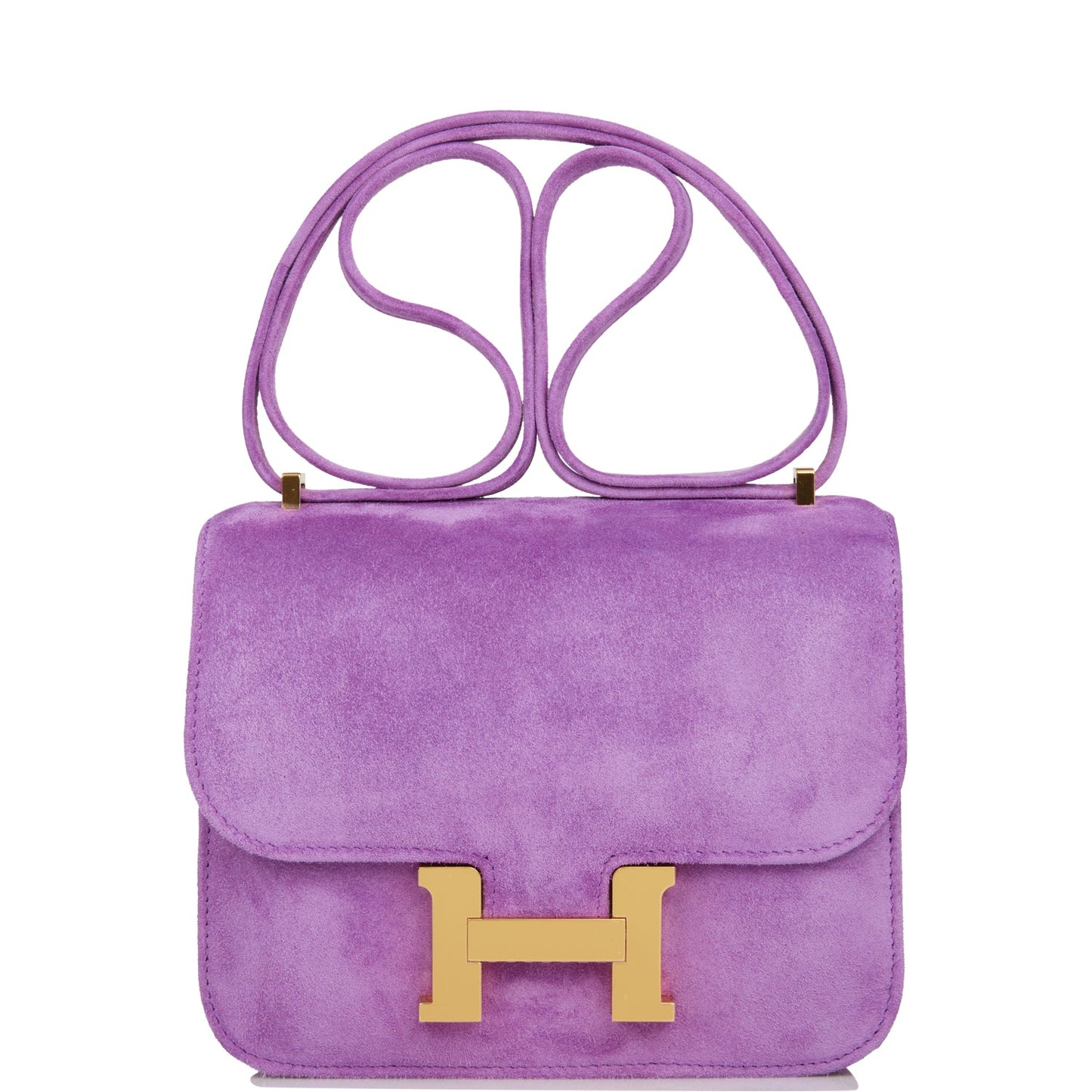 Hermes Constance Violet Doblis Hardware Handbag Gold Travel Bag Gold Hardware