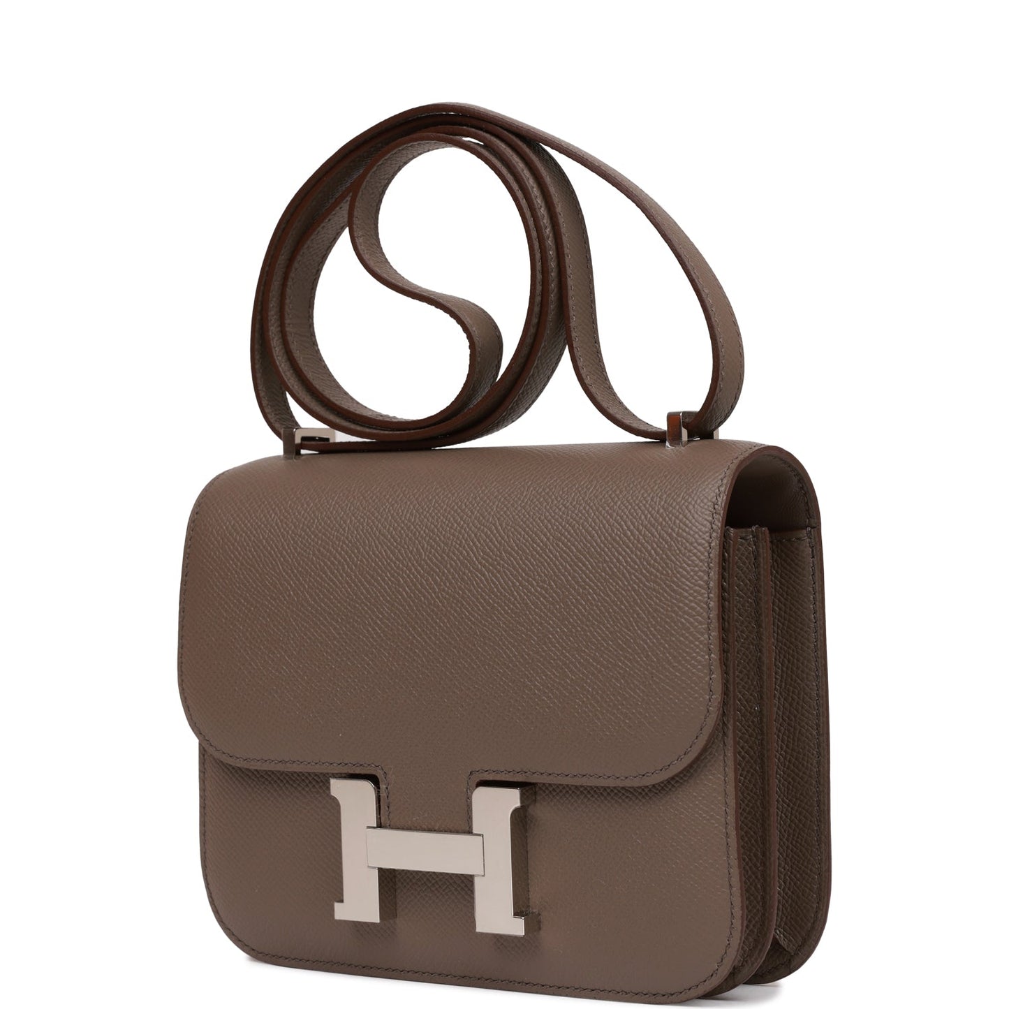 Hermes Constance Etain Epsom Palladium Hardware Crossbody Bag