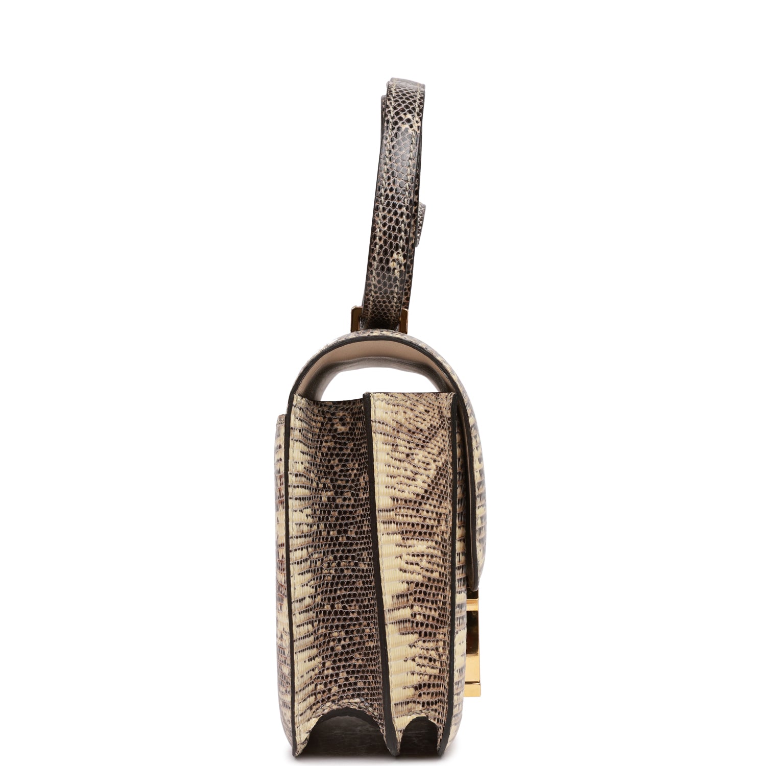 Hermes Constance Ombre Lizard Varanus Hardware Handbag Gold Mini Travel Bag