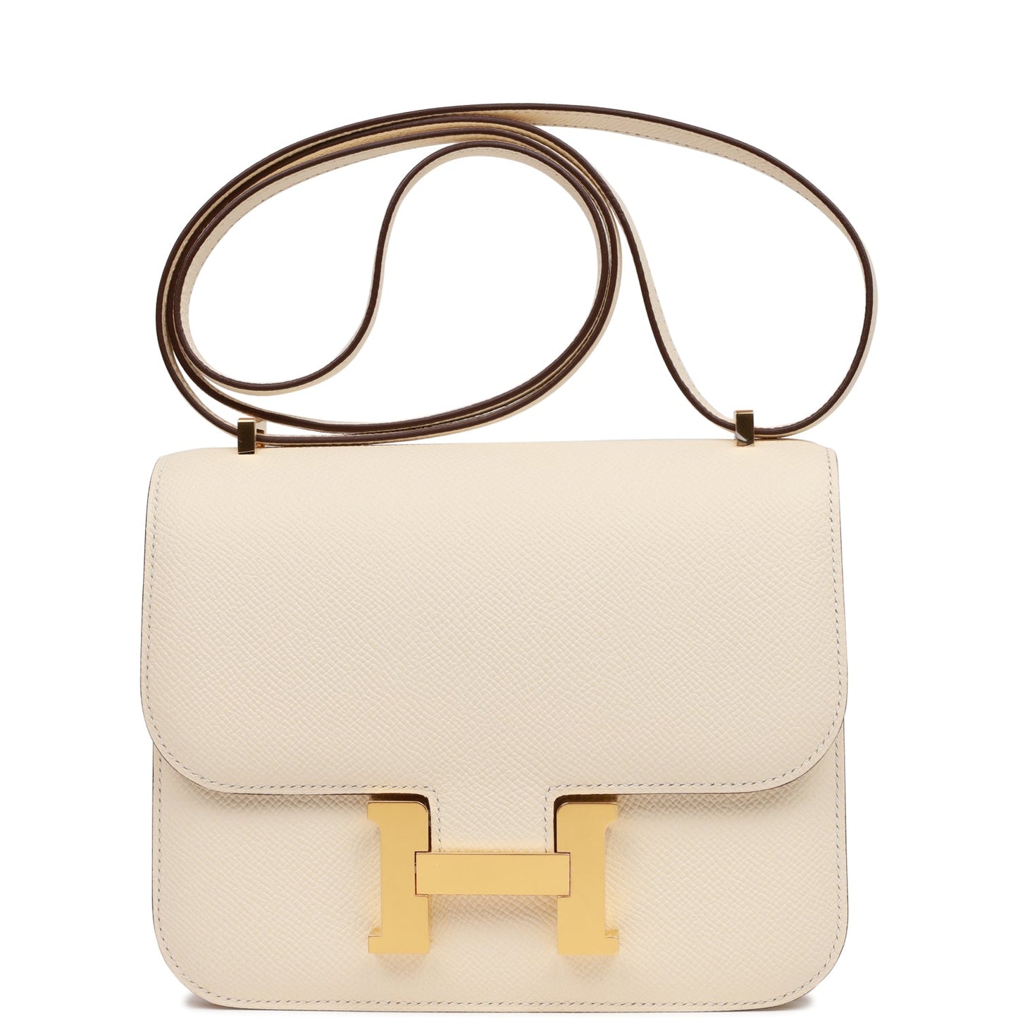 Hermes Constance Nata Epsom Hardware Crossbody Bag Gold Gold Hardware