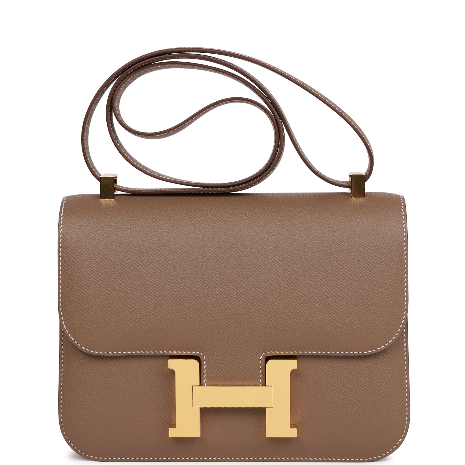 Hermes Constance Etoupe Epsom Hardware Handbag Gold Travel Bag Gold Hardware