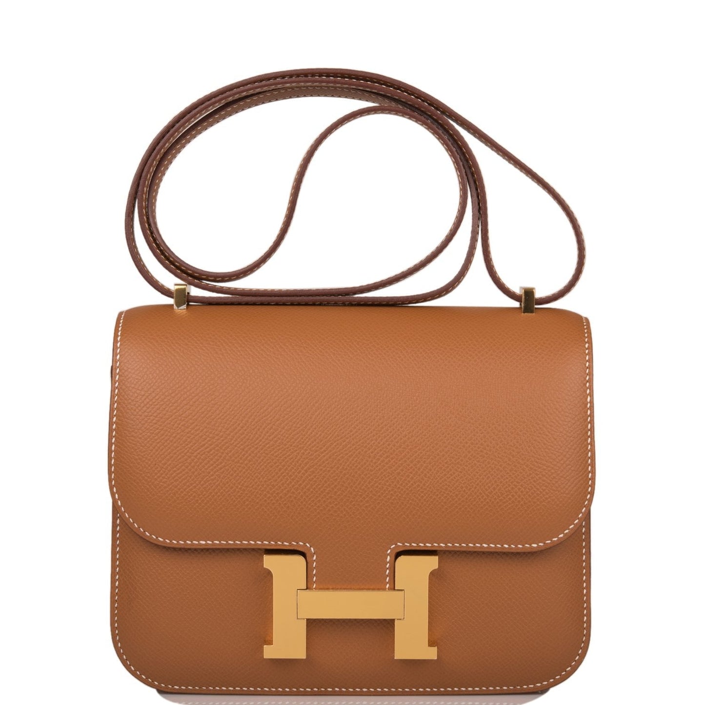 Hermes Constance Epsom Hardware Handbag Gold Travel Bag 4
