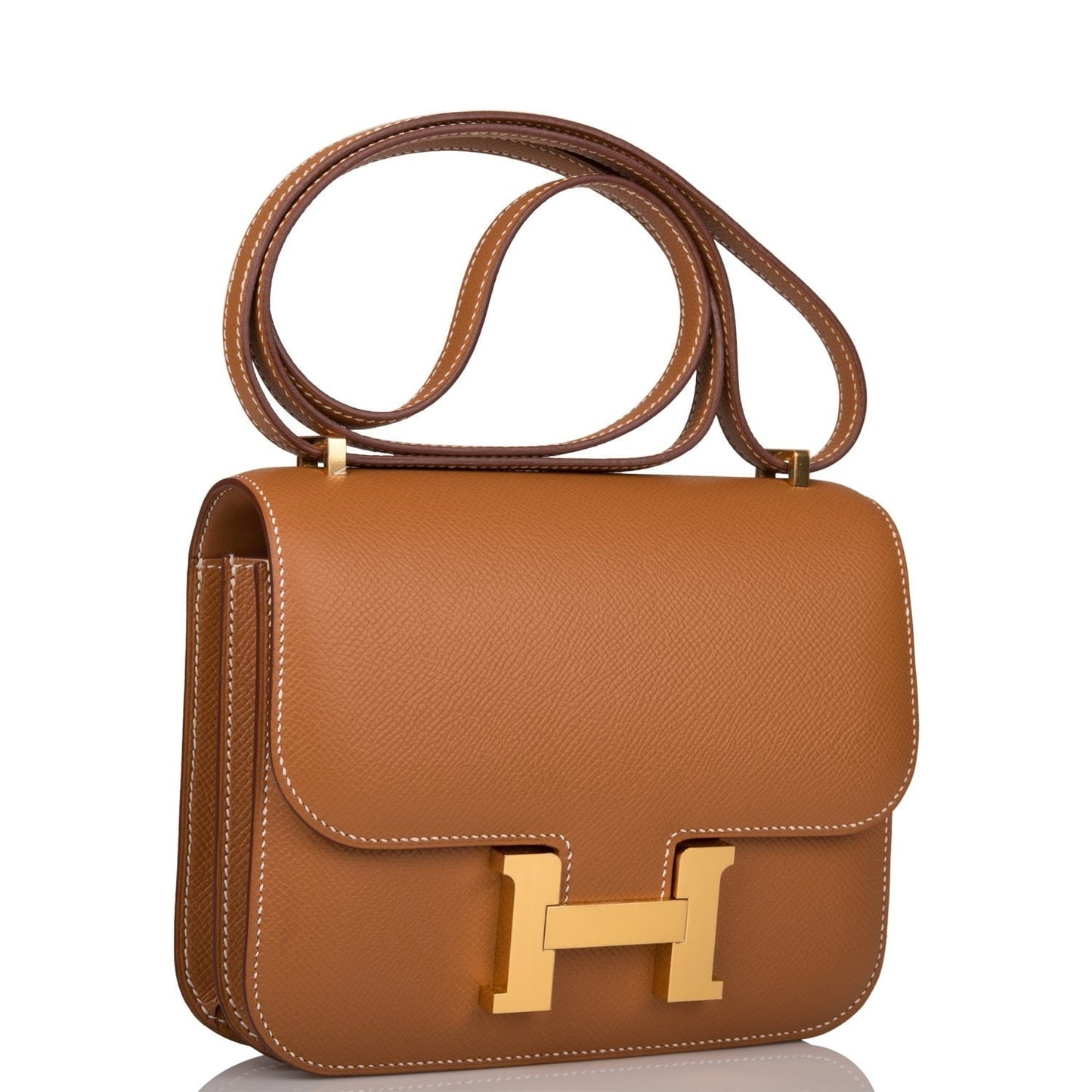 Hermes Constance Epsom Hardware Handbag Gold Travel Bag 4
