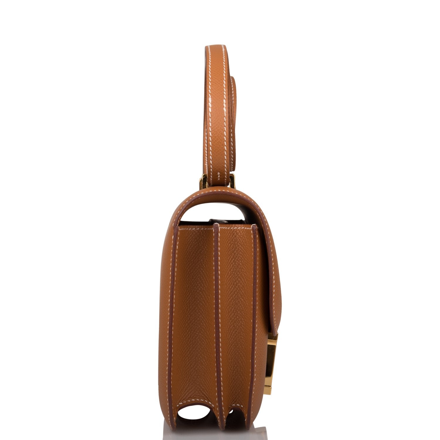 Hermes Constance Epsom Hardware Handbag Gold Travel Bag 4