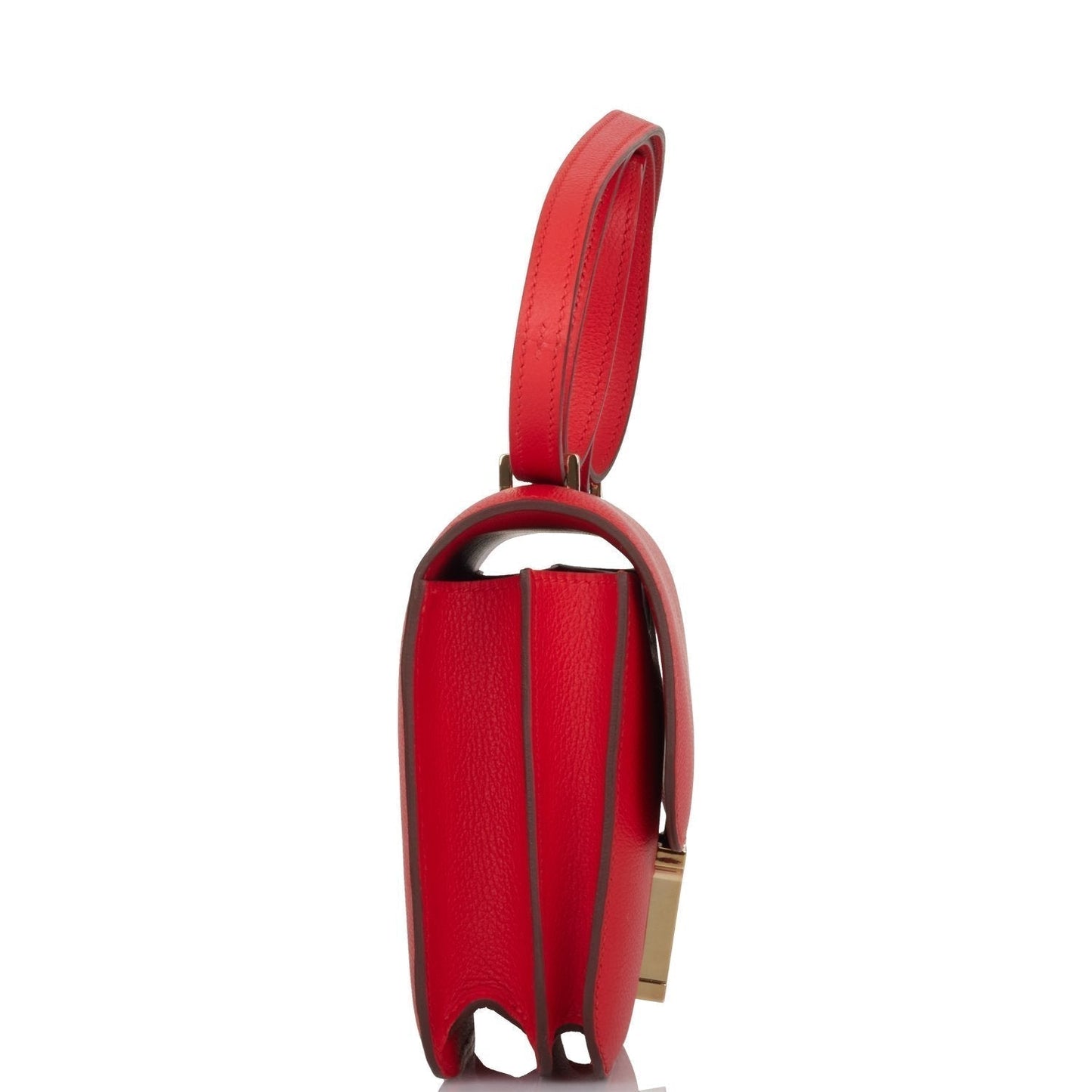 Hermes Constance Rouge De Coeur Verso Evercolor Permabrass Travel Bag