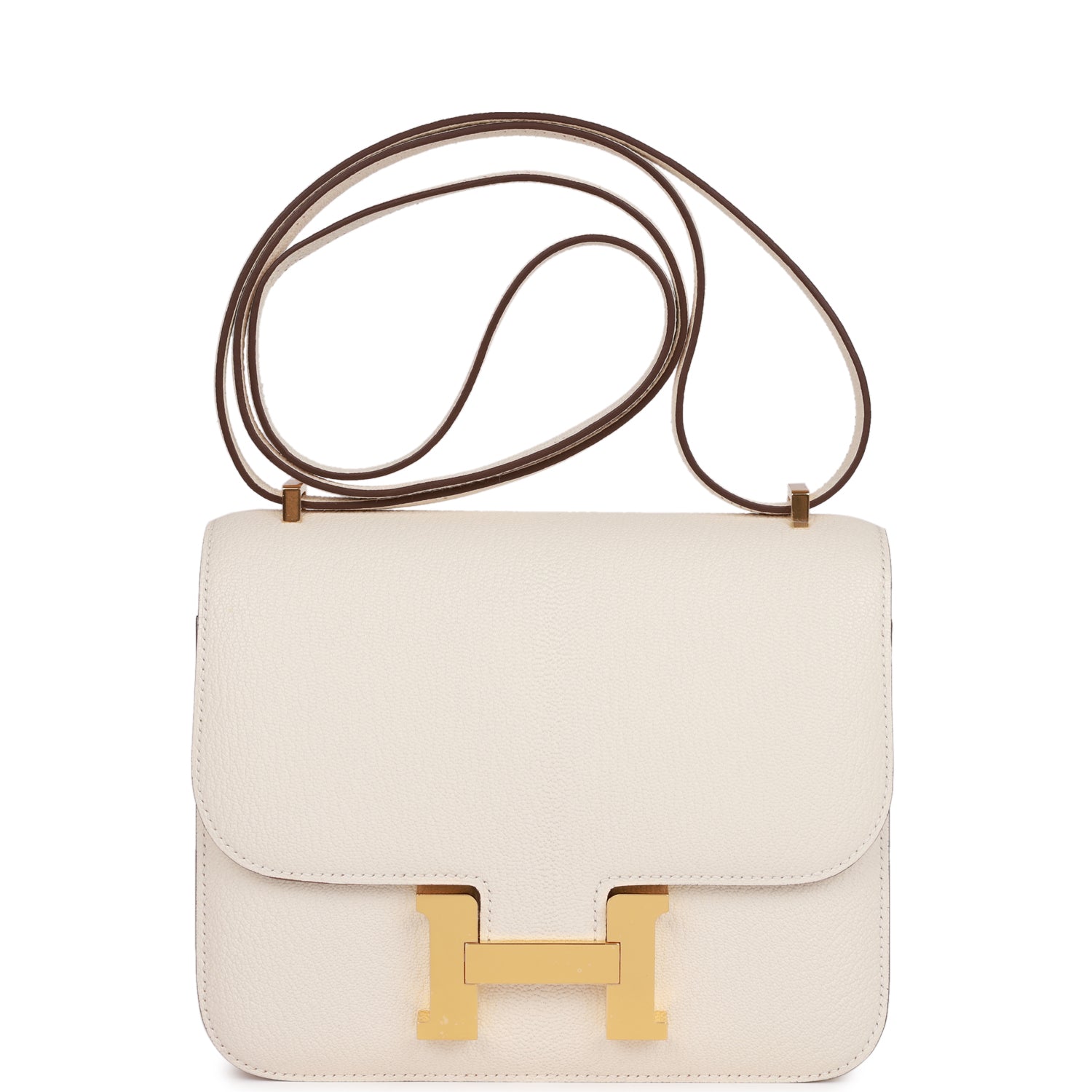 Hermes Constance Nata Chevre Mysore Hardware Handbag Gold Travel Bag