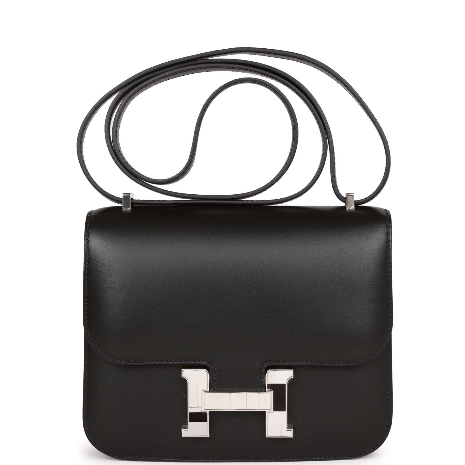 Hermes Constance Studio Disco Swift Palladium Hardware Payment Handbag Black Travel Bag