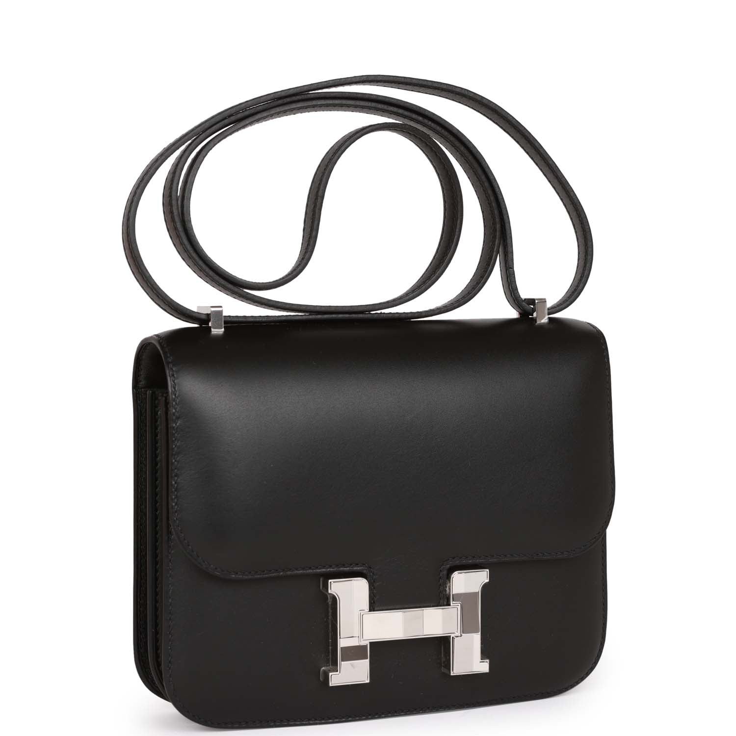 Hermes Constance Studio Disco Swift Palladium Hardware Payment Handbag Black Travel Bag