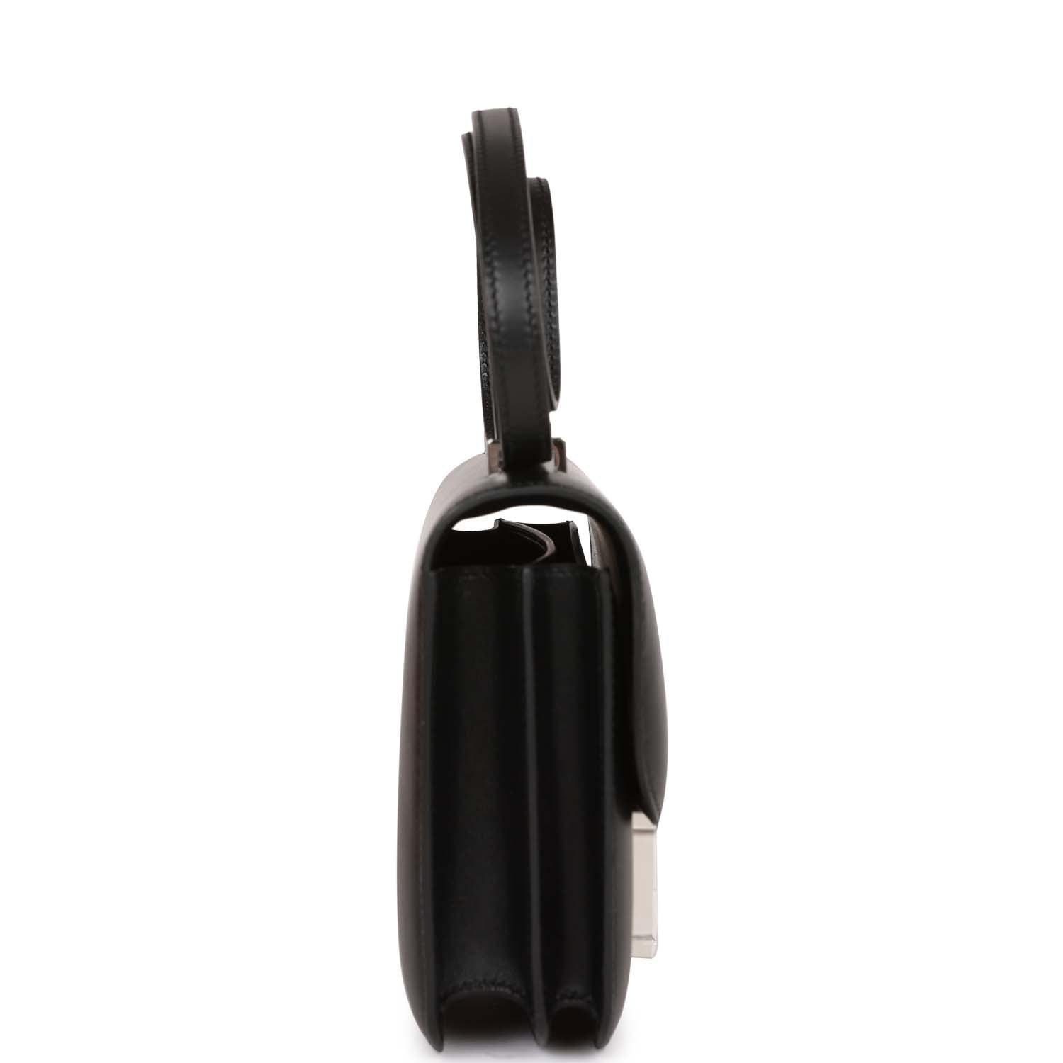 Hermes Constance Studio Disco Swift Palladium Hardware Payment Handbag Black Travel Bag