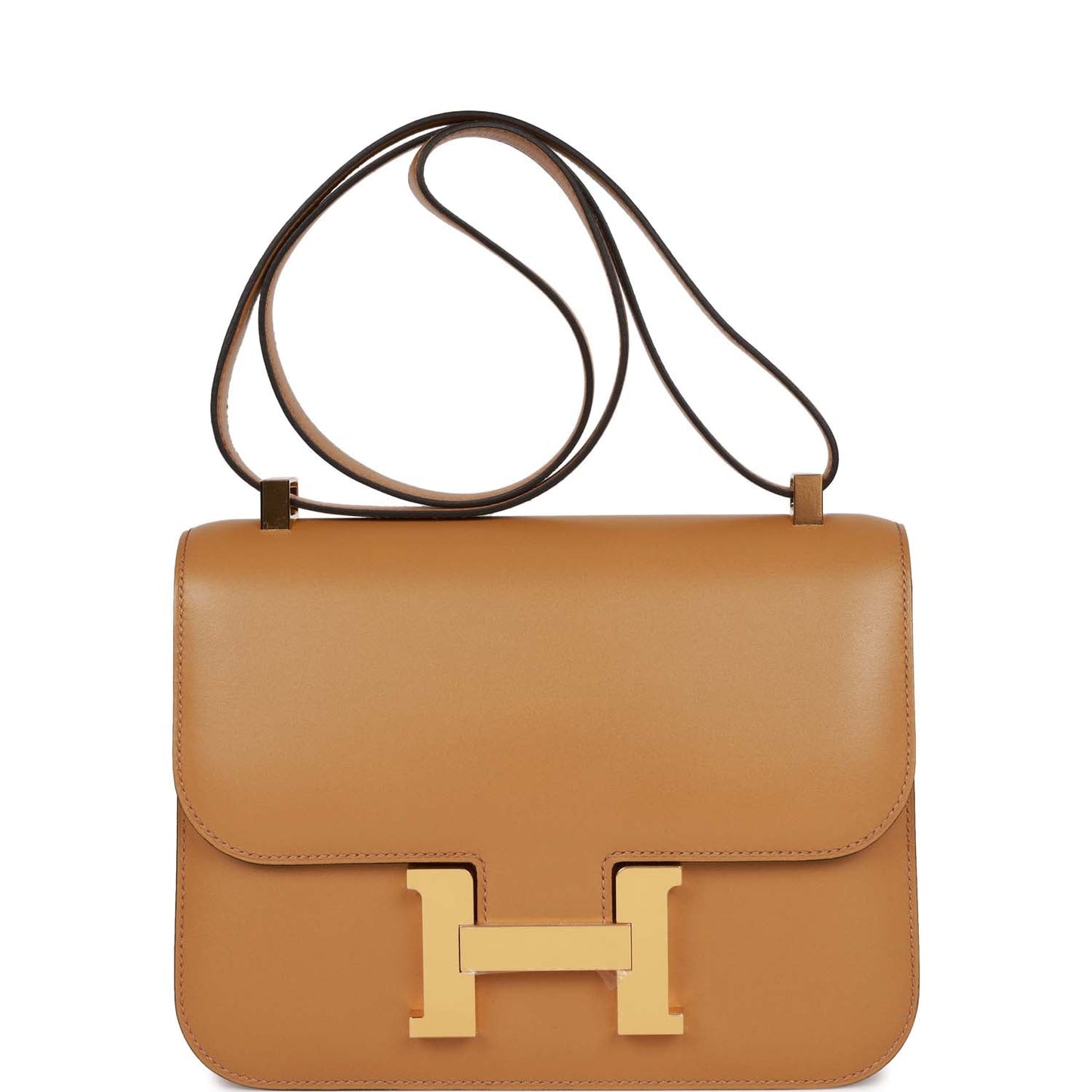 Hermes Constance Poussiere Tadelakt Hardware Handbag Gold Travel Bag