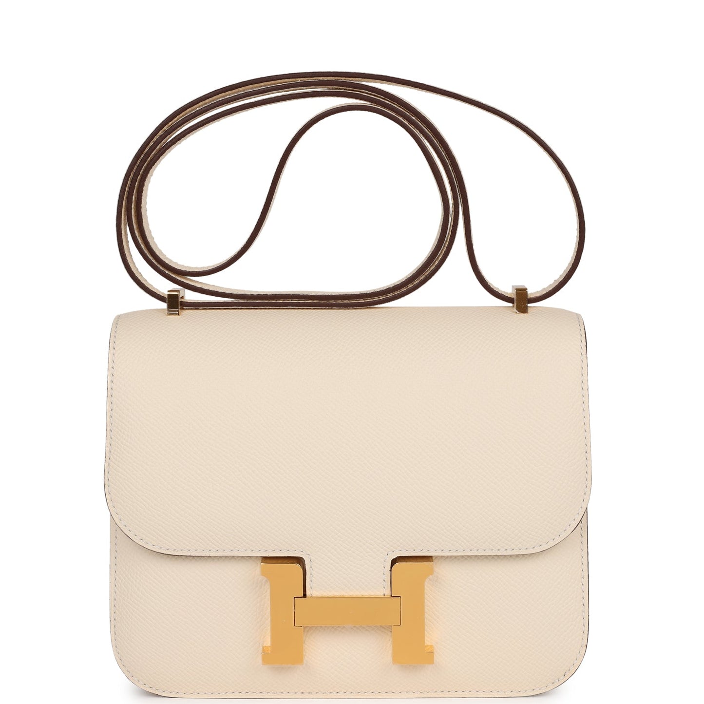 Hermes Constance Nata Epsom Hardware Crossbody Bag Gold
