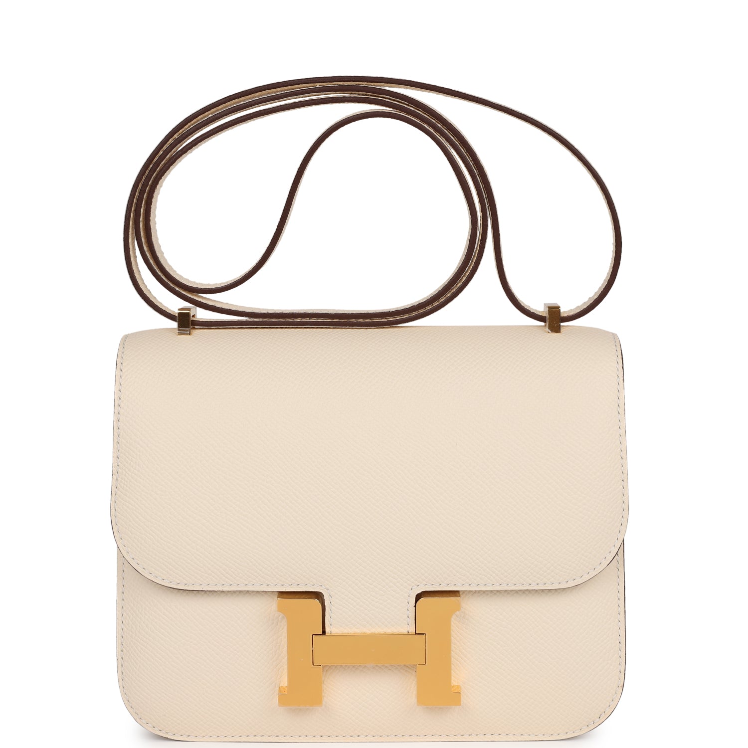 Hermes Constance Nata Epsom Hardware Crossbody Bag Gold