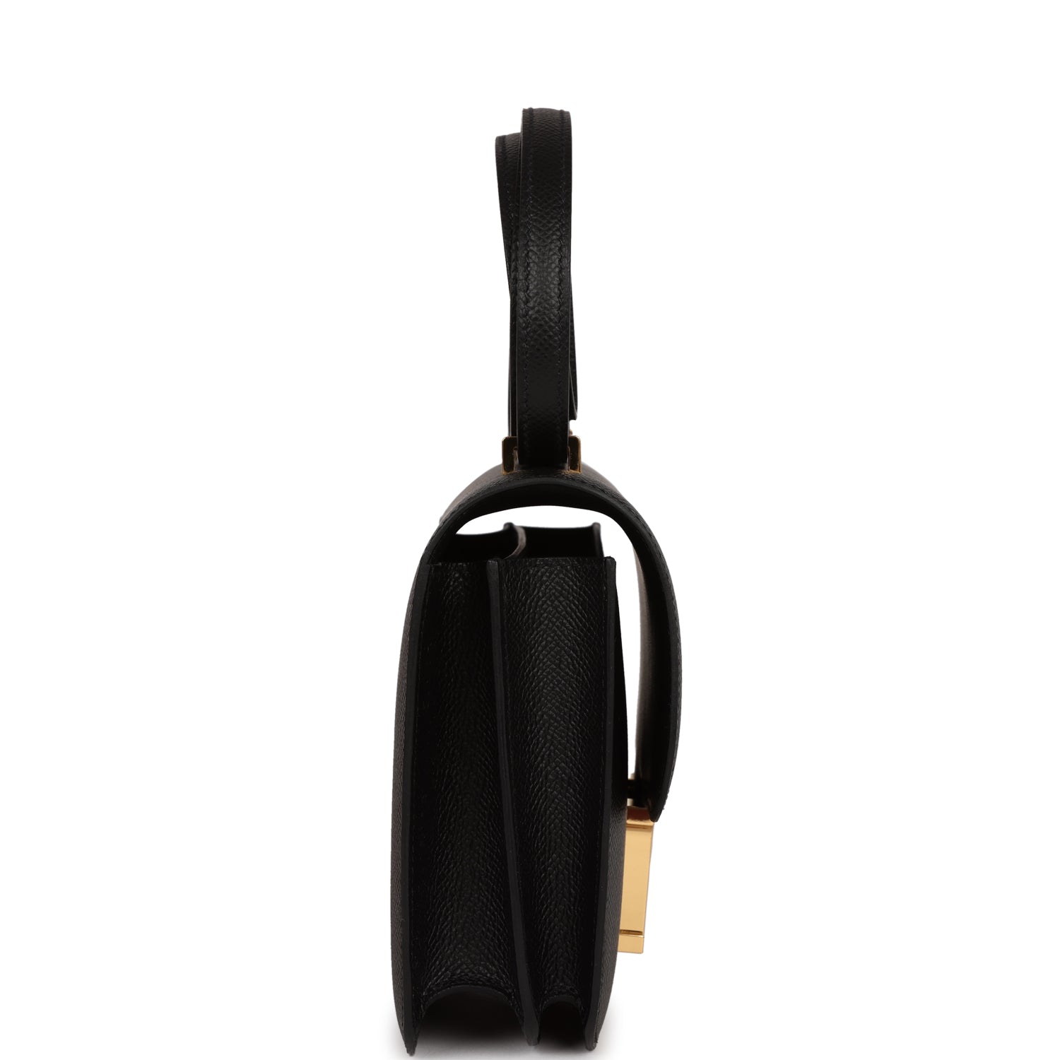 Hermes Constance Epsom Hardware Handbag Black Gold Travel Bag Hardware 4