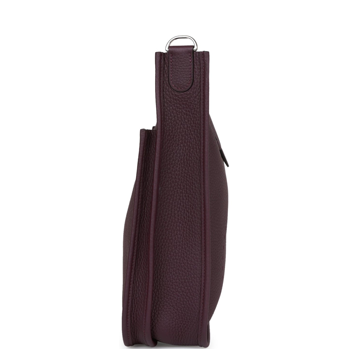 Hermes Luxury Evelyne Iii Pm Cassis Clemence Palladium Travel Bag