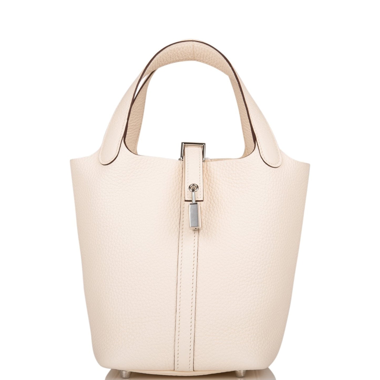 Hermes Nata Clemence Picotin Lock Palladium Hardware Handbag Travel Bag