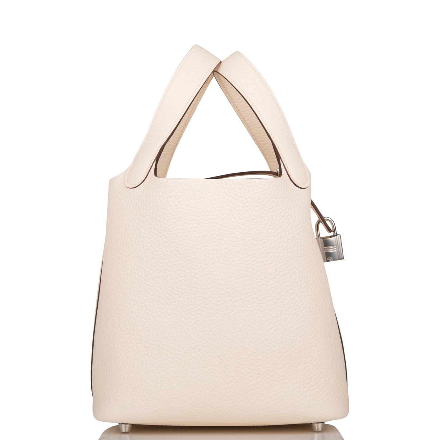 Hermes Nata Clemence Picotin Lock Palladium Hardware Handbag Travel Bag