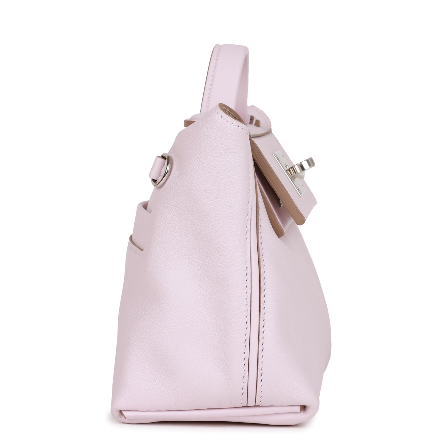 Hermes Luxury Bag Mauve Pale Verso Evercolor And Mini Travel Bag
