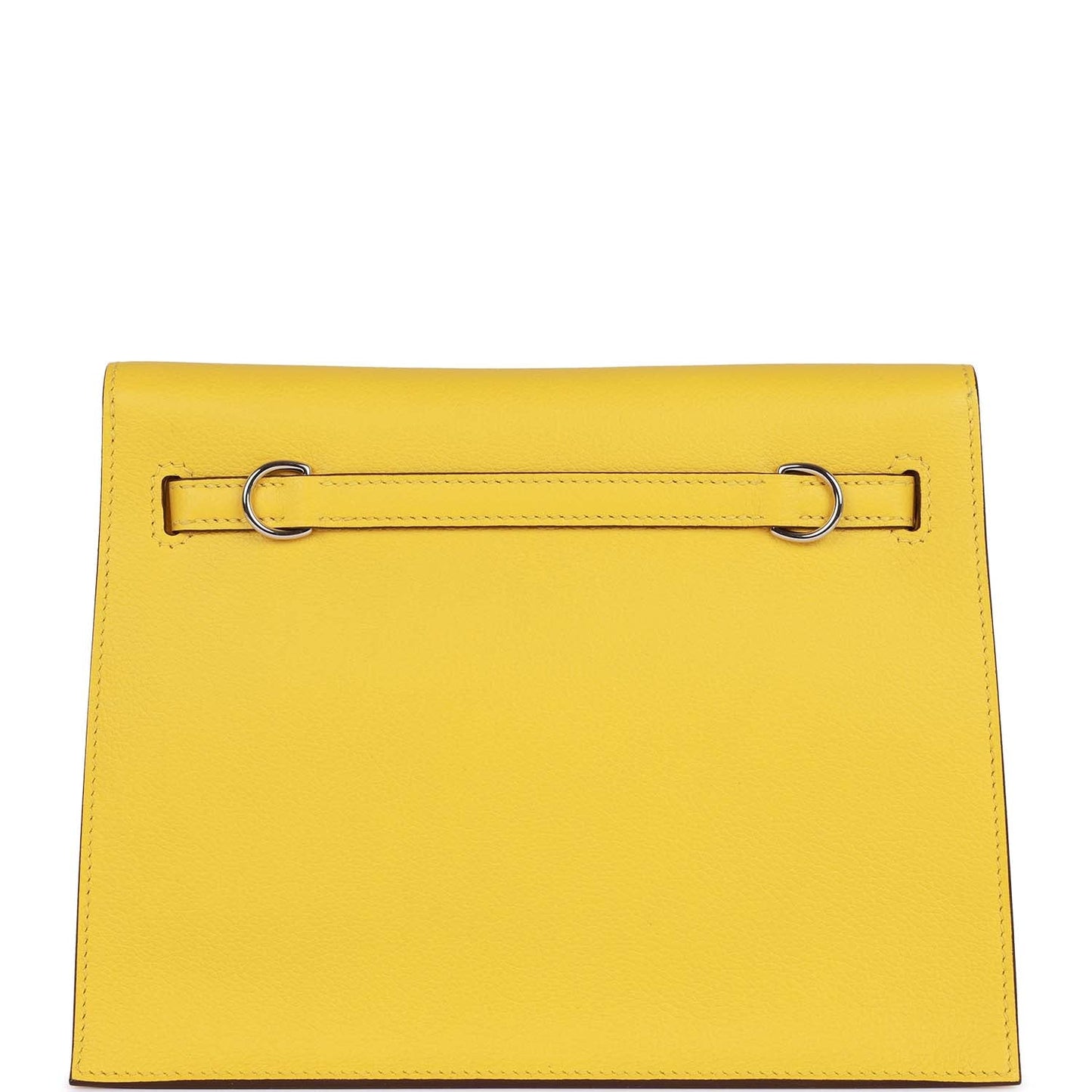 Hermes Luxury Kelly Danse Lime Evercolor Palladium Hardware Travel Bag