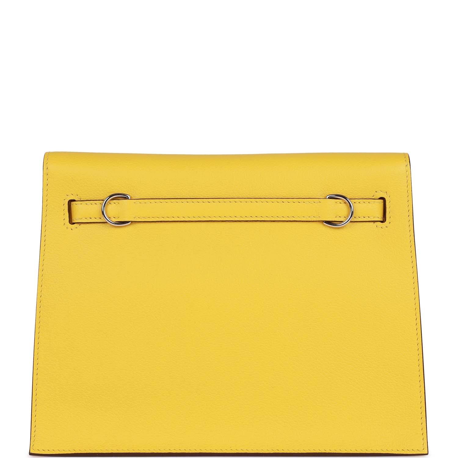 Hermes Luxury Kelly Danse Lime Evercolor Palladium Hardware Travel Bag
