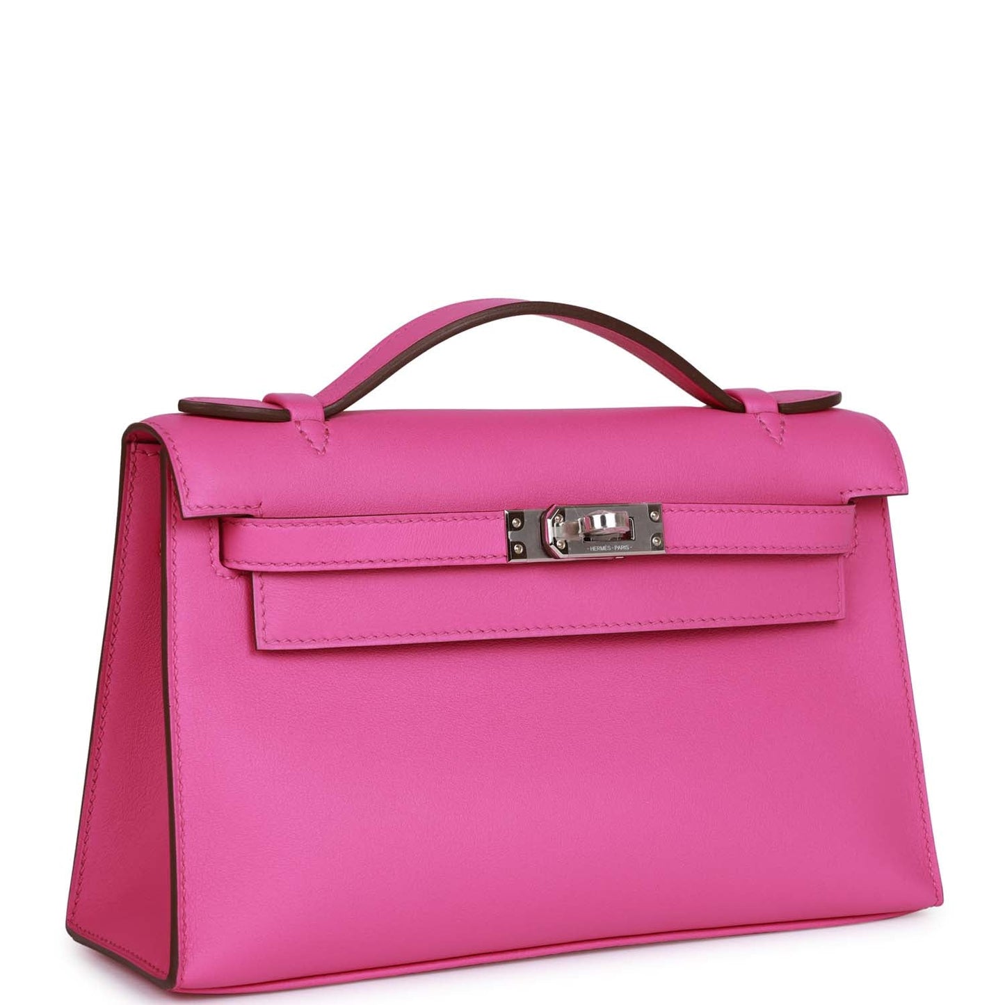 Hermes Kelly Pochette Magnolia Swift Palladium Hardware Handbag Travel Bag
