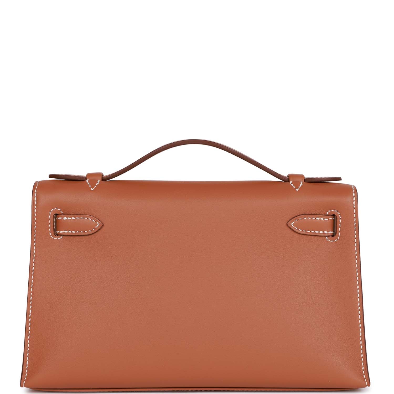 Hermes Kelly Pochette Swift Hardware Handbag Gold Travel Bag