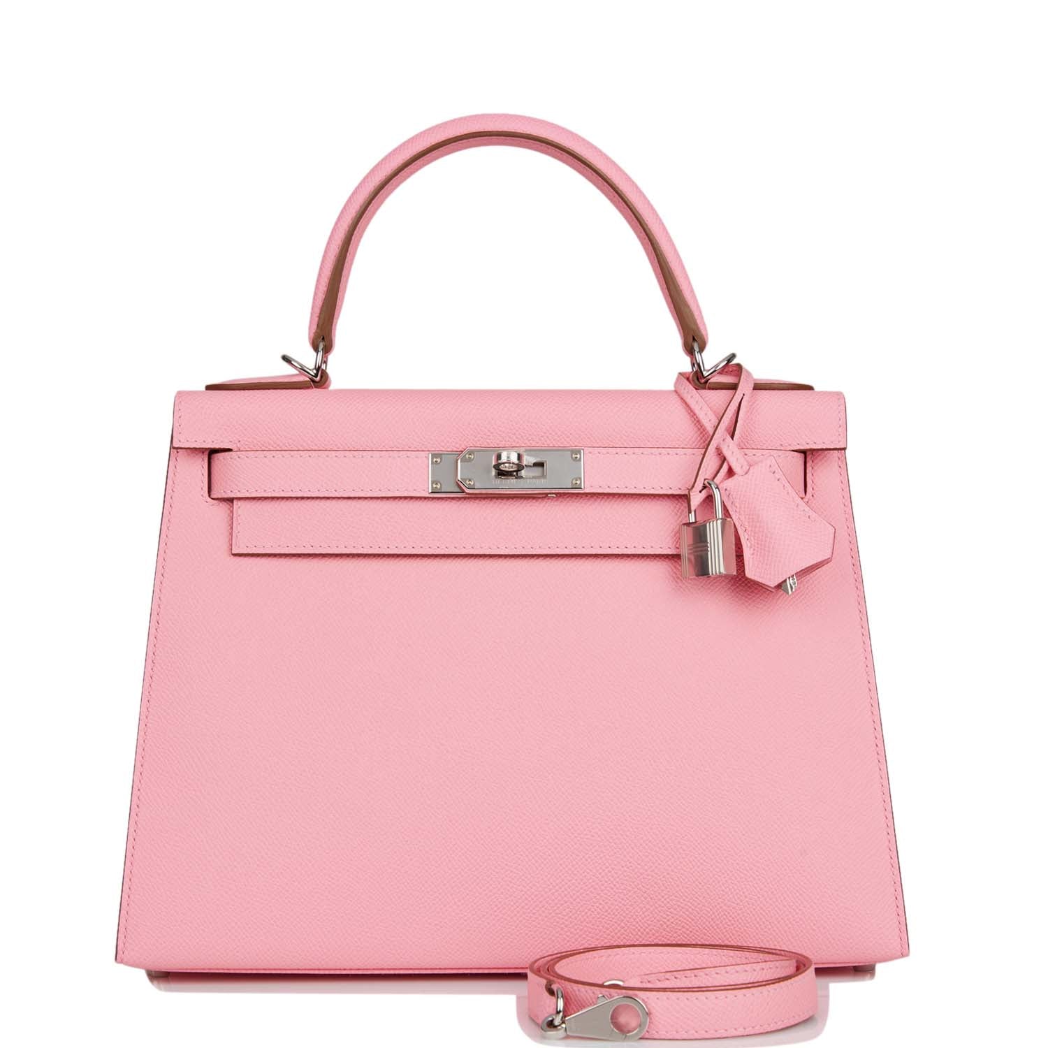 Hermes Kelly Sellier Rose Confetti Epsom Palladium Hardware Travel Bag Payment 1