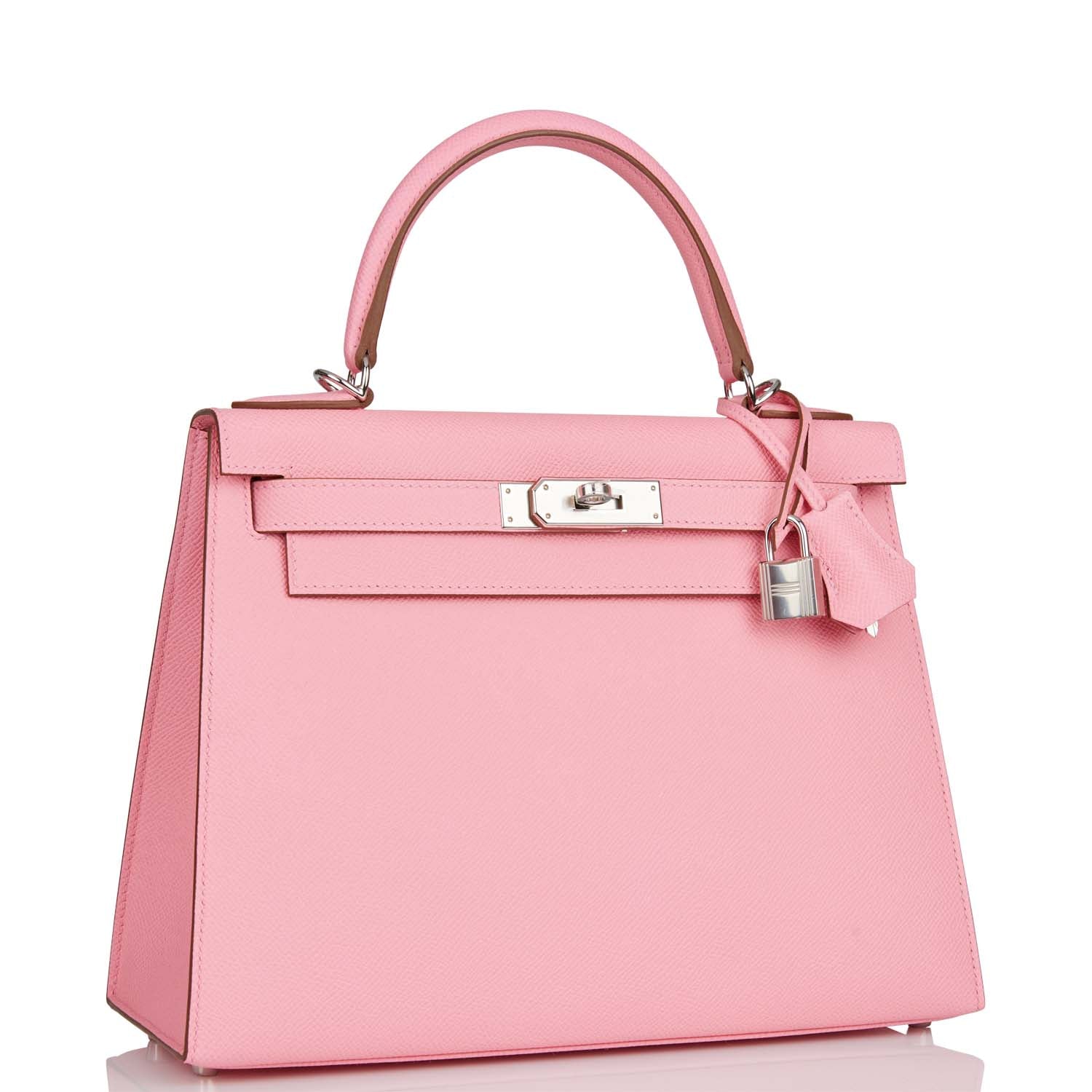 Hermes Kelly Sellier Rose Confetti Epsom Palladium Hardware Travel Bag Payment 1