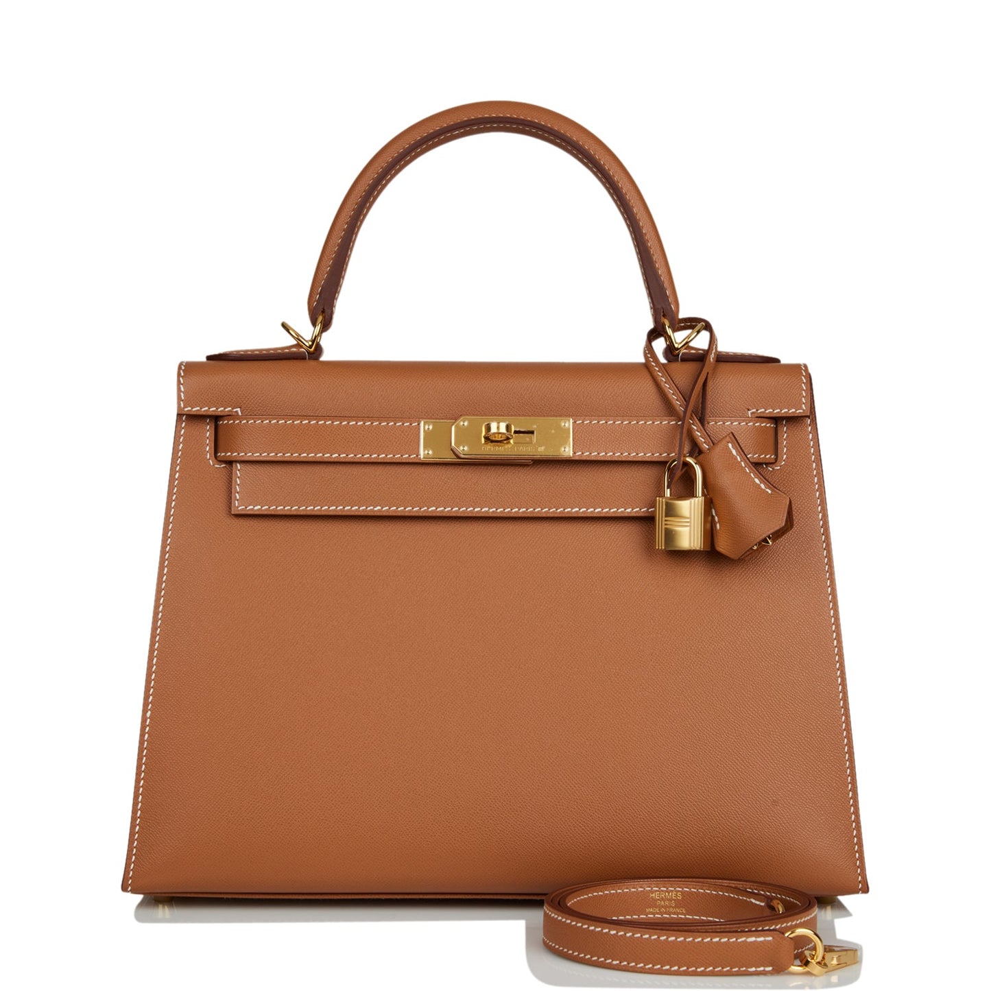 Hermes Kelly Sellier Madame Hardware Handbag Gold Travel Bag