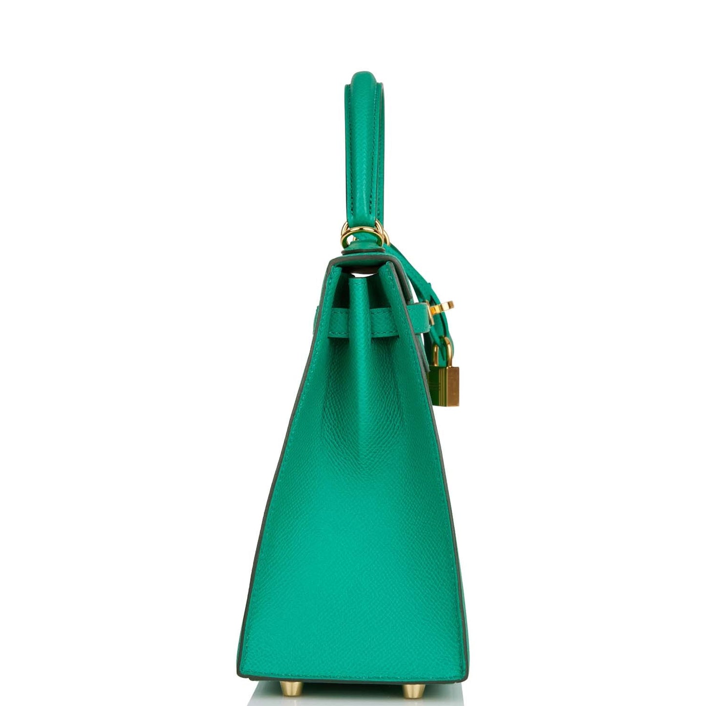 Hermes Kelly Sellier Vert Jade Epsom Hardware Handbag Gold Travel Bag 3
