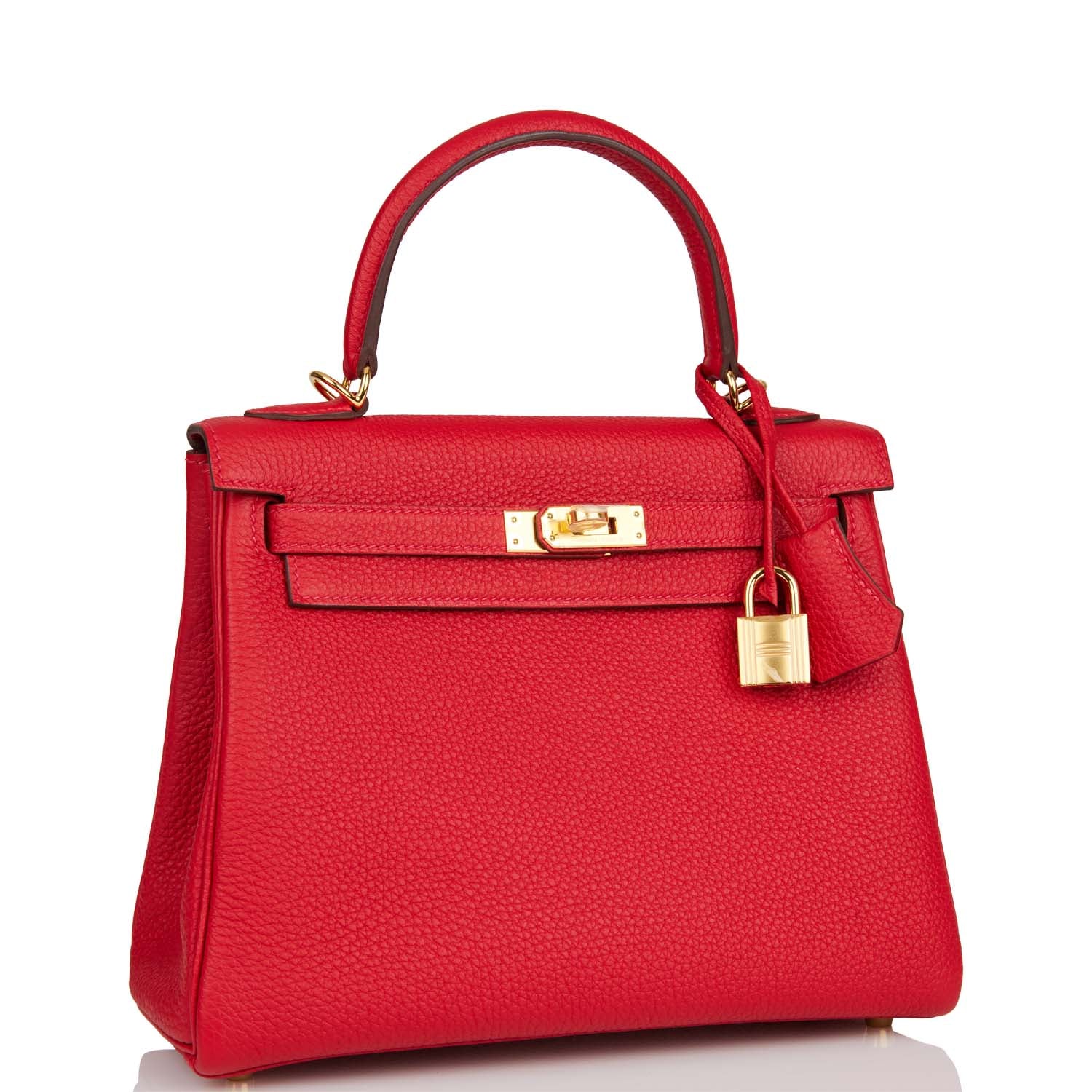 Hermes Kelly Retourne Rouge Cas Ue Togo Hardware Gold Travel Bag Hardware 2