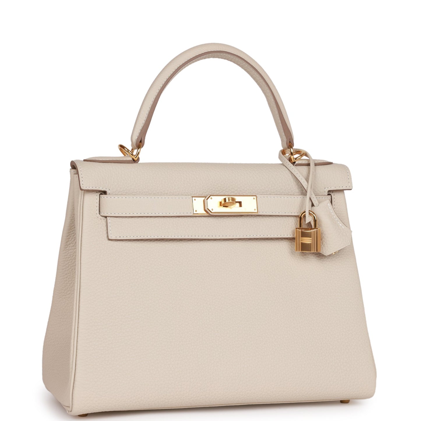 Hermes Kelly Retourne Craie Togo Hardware Handbag Gold Travel Bag Gold Hardware 3