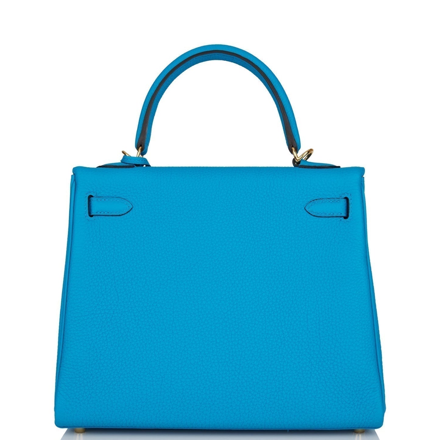 Hermes Kelly Retourne Bleu Zanzibar Togo Hardware Handbag Gold Travel Bag