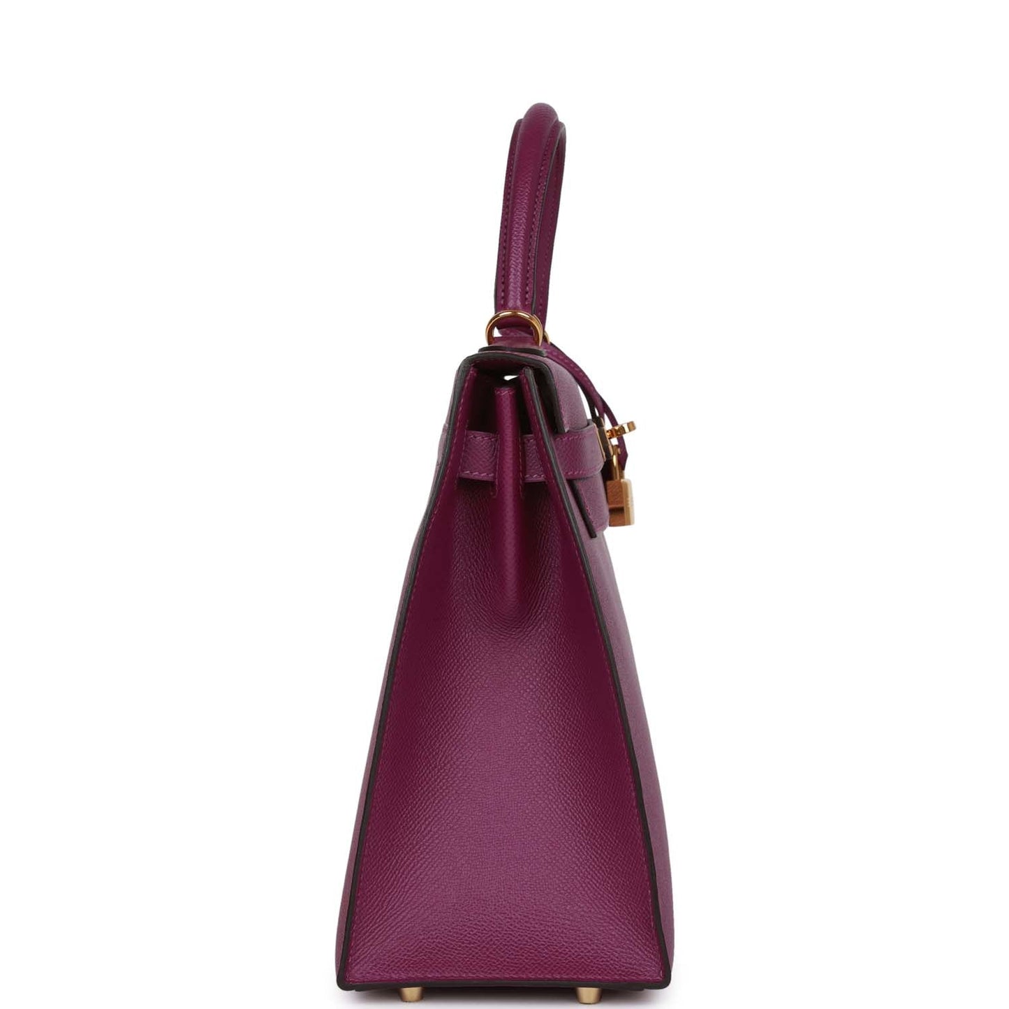 Hermes Kelly Sellier Anemone Epsom Hardware Handbag Gold Travel Bag