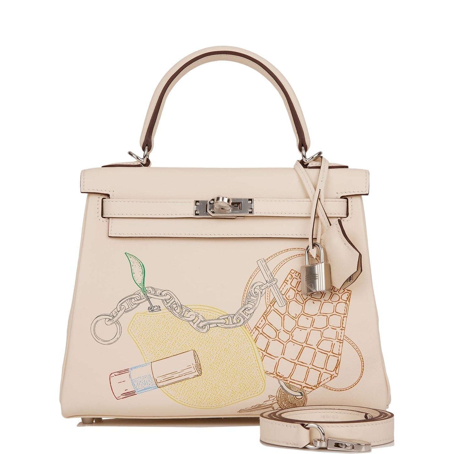 Hermes Kelly Retourne In Out Nata Swift Palladium Travel Bag
