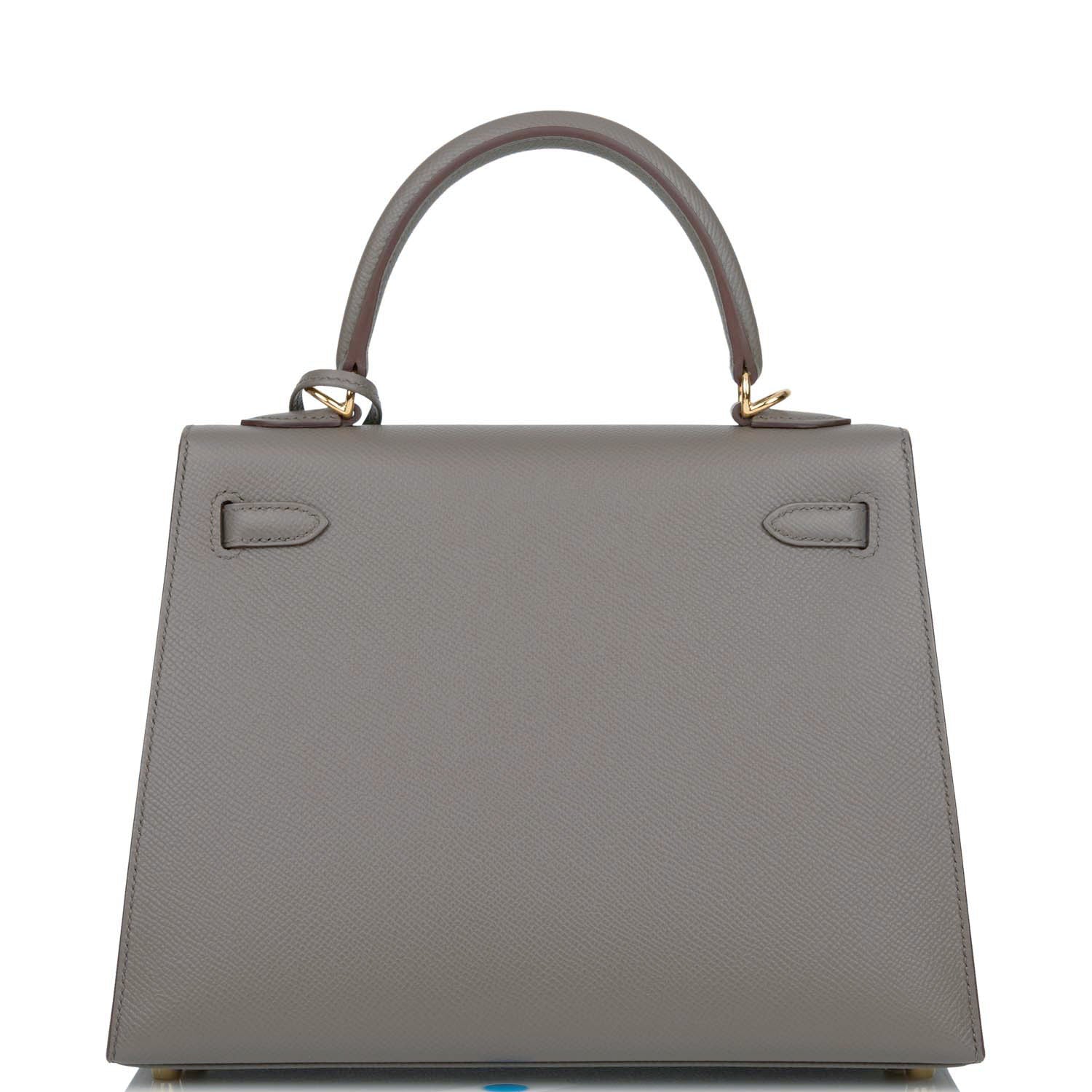 Hermes Kelly Sellier Etain Epsom Hardware Handbag Gold Travel Bag Hardware 3