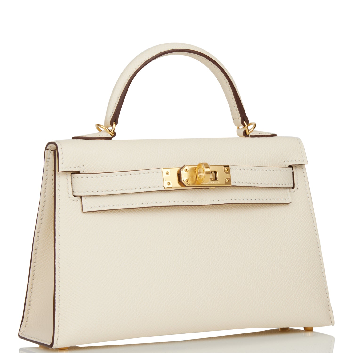 Hermes Kelly Sellier Nata Epsom Hardware Handbag Gold Travel Bag Gold Hardware