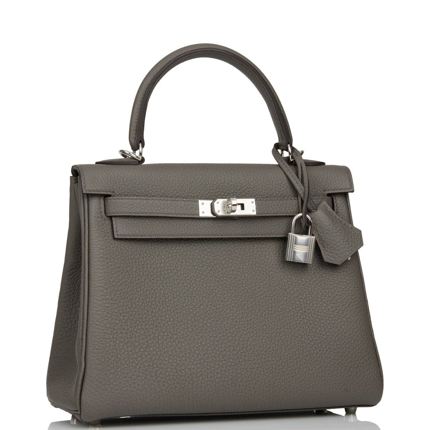 Hermes Kelly Retourne Etain Togo Palladium Hardware Handbag Travel Bag Payment 2