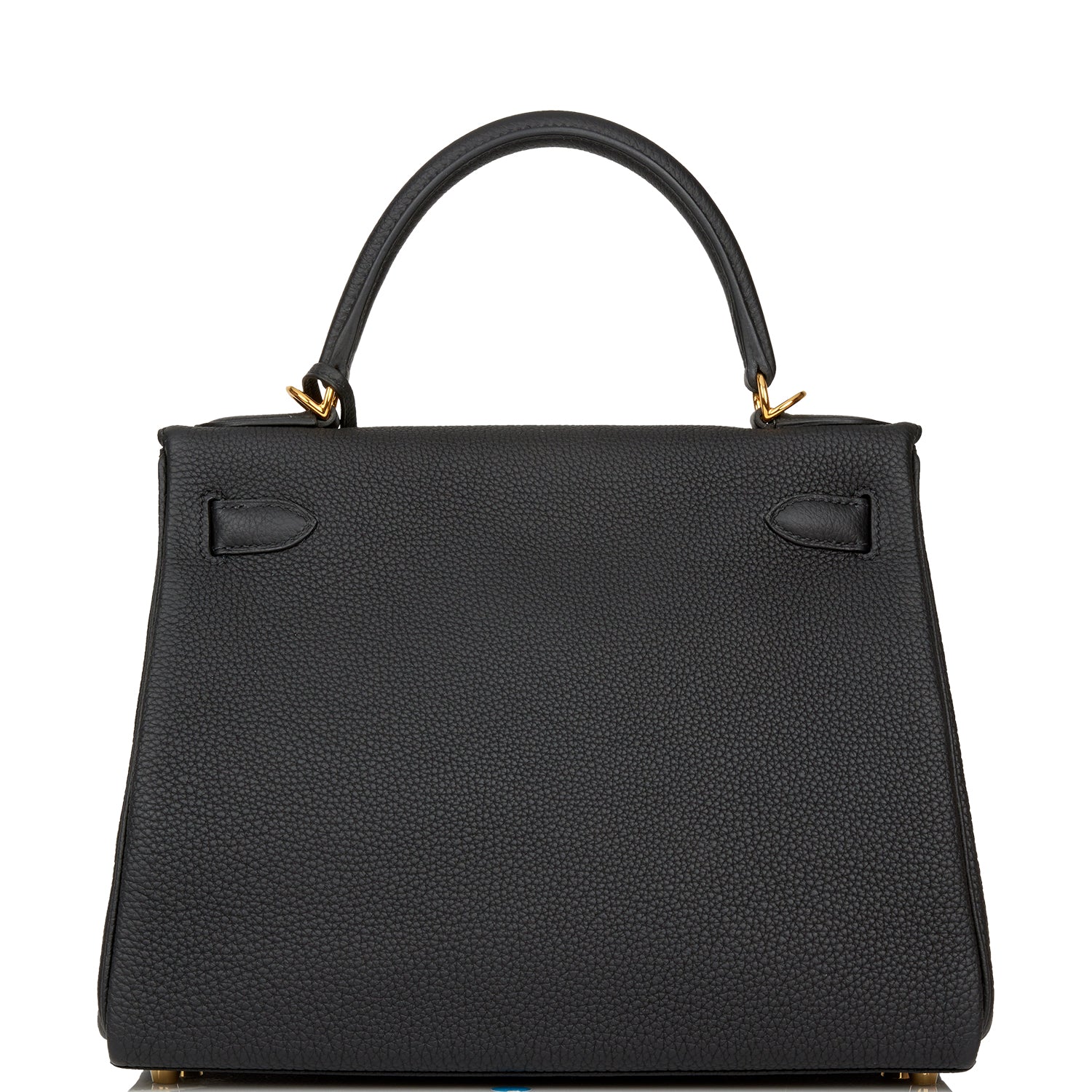 Hermes Kelly Retourne Togo Hardware Handbag Black Gold Travel Bag Hardware 1