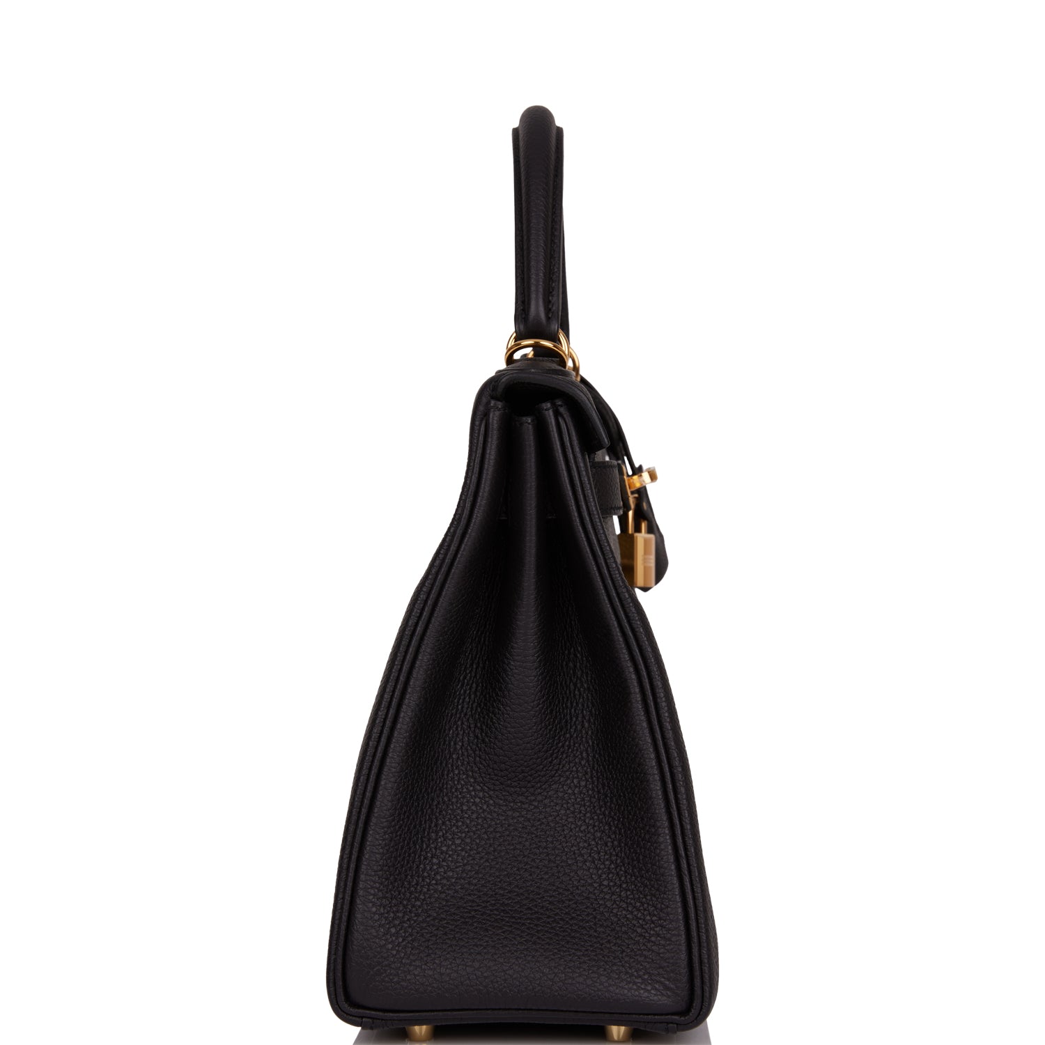 Hermes Kelly Retourne Togo Hardware Handbag Black Gold Travel Bag Hardware 2