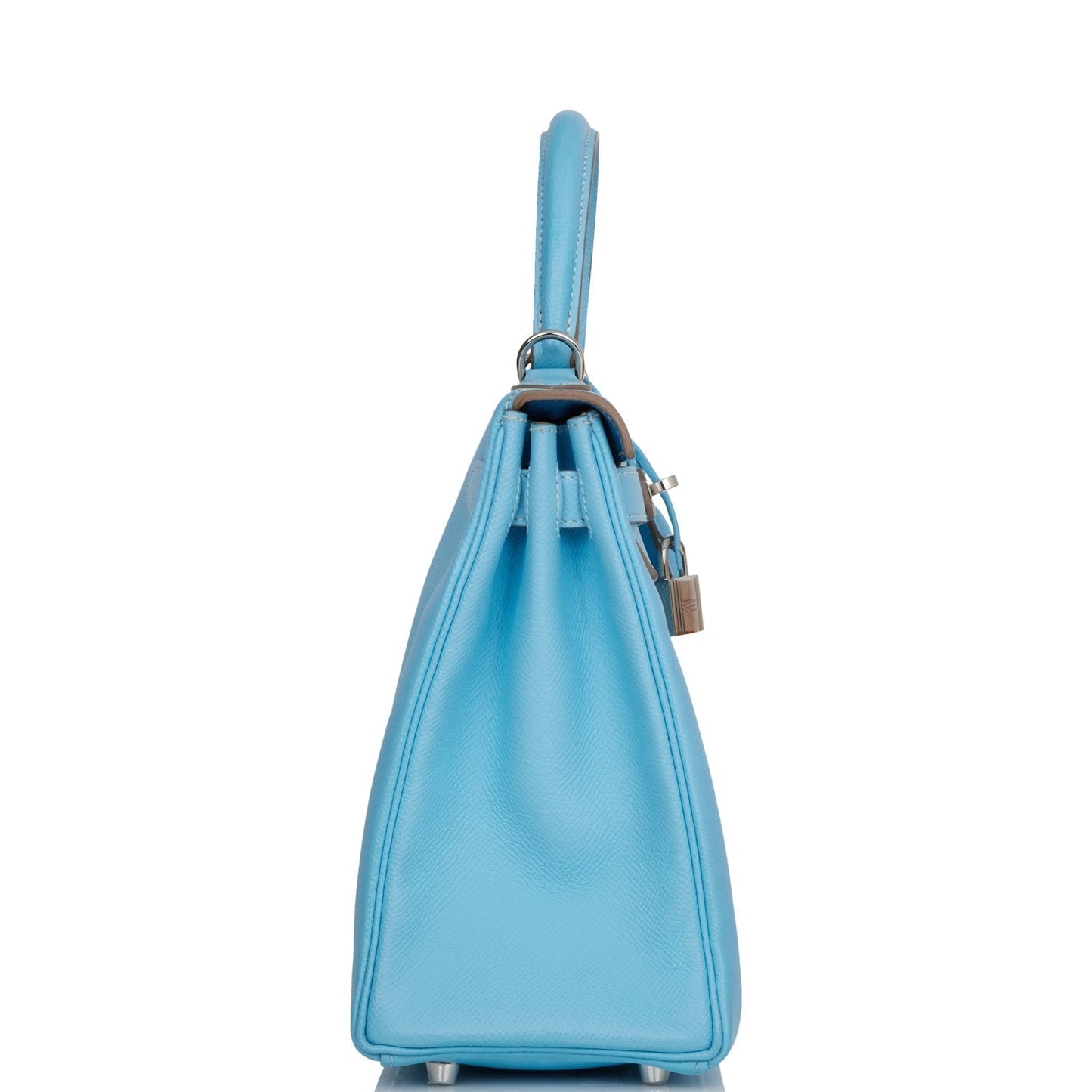 Hermes Kelly Retourne Celeste Candy Epsom Palladium Hardware Travel Bag Palladium Hardware