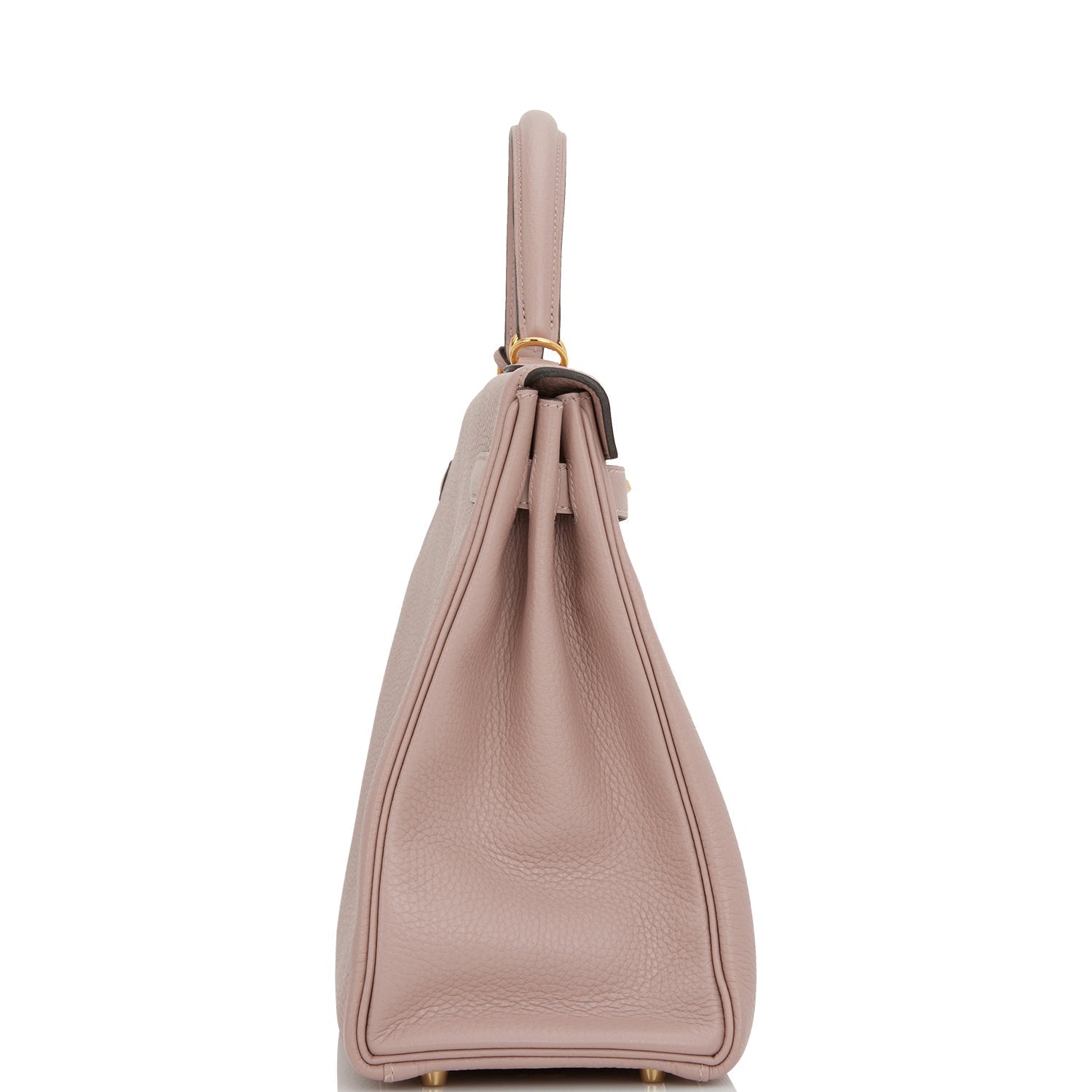 Hermes Kelly Retourne Glycine Clemence Hardware Handbag Gold Travel Bag