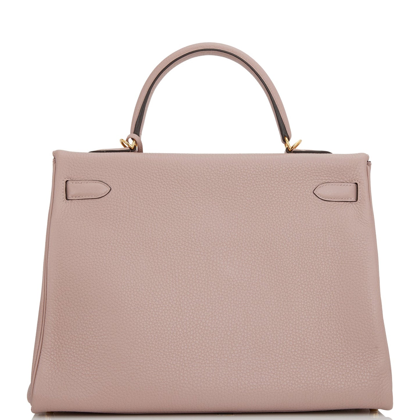 Hermes Kelly Retourne Glycine Clemence Hardware Handbag Gold Travel Bag Gold Hardware