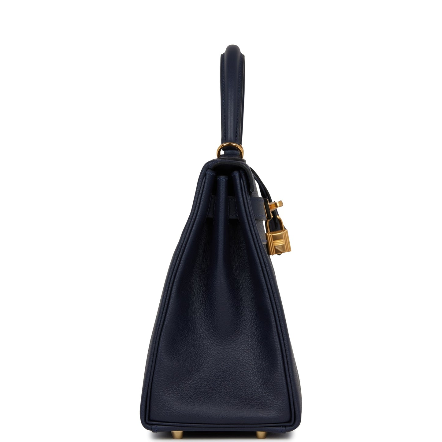 Hermes Kelly Retourne Bleu Nuit Evercolor Hardware Handbag Gold Travel Bag For Nn