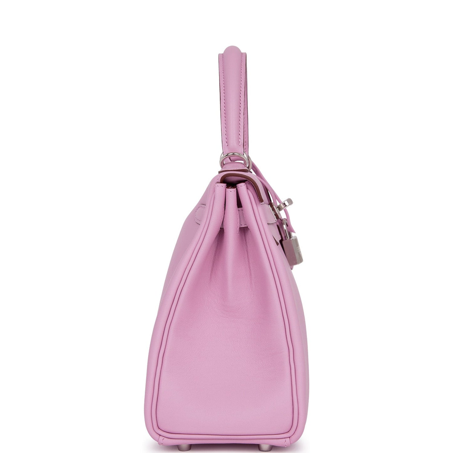 Hermes Kelly Retourne Mauve Sylvestre Swift Palladium Hardware Travel Bag Palladium Hardware