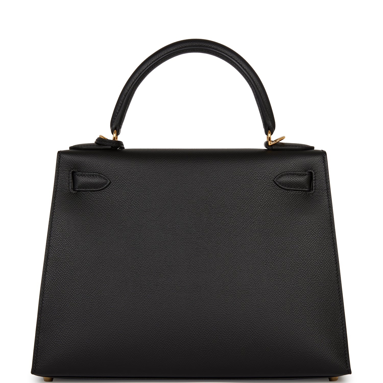 Hermes Kelly Sellier Epsom Hardware Handbag Black Gold Travel Bag Hardware 7